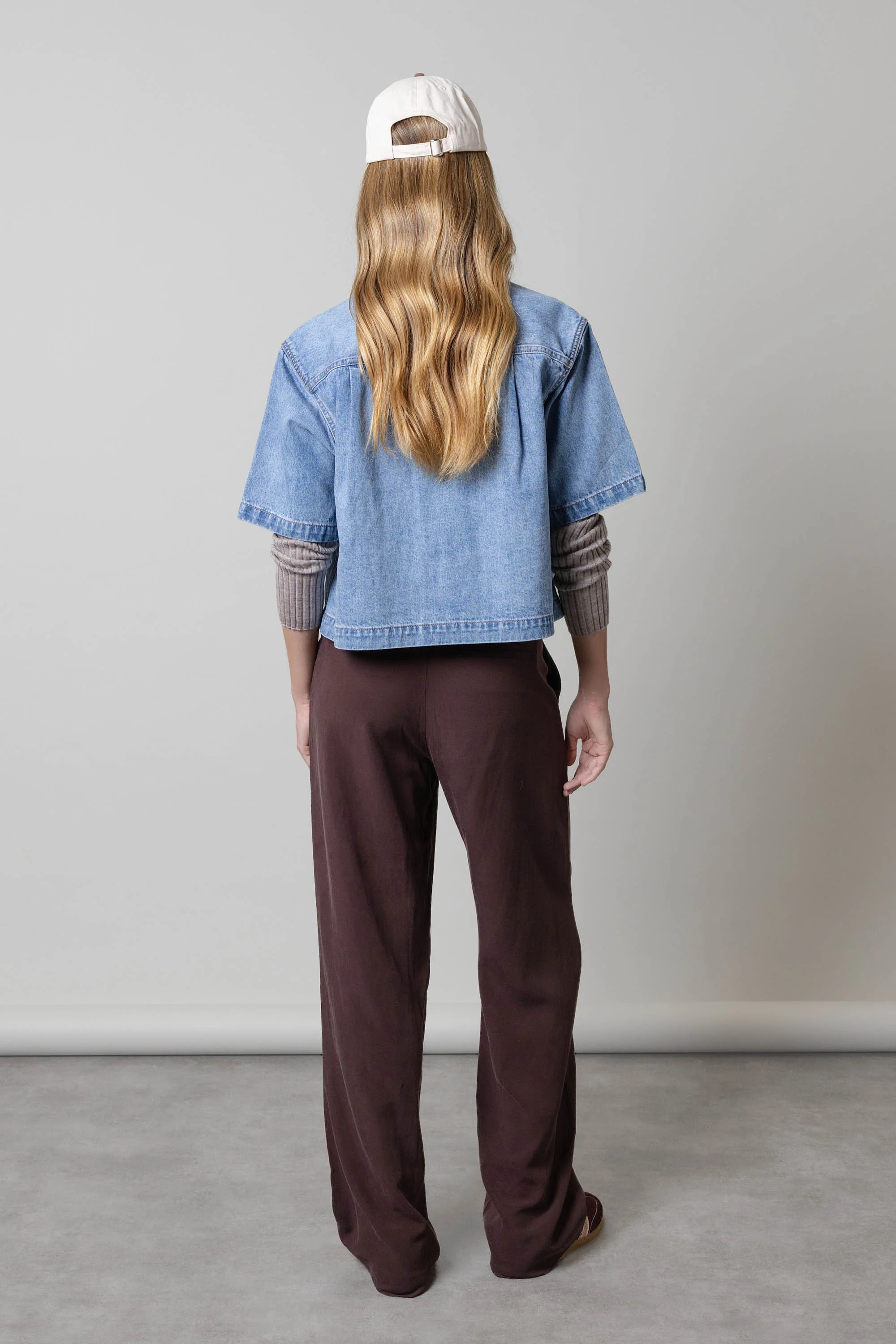 Elementary Cropped Denim Shirt - Image 8
