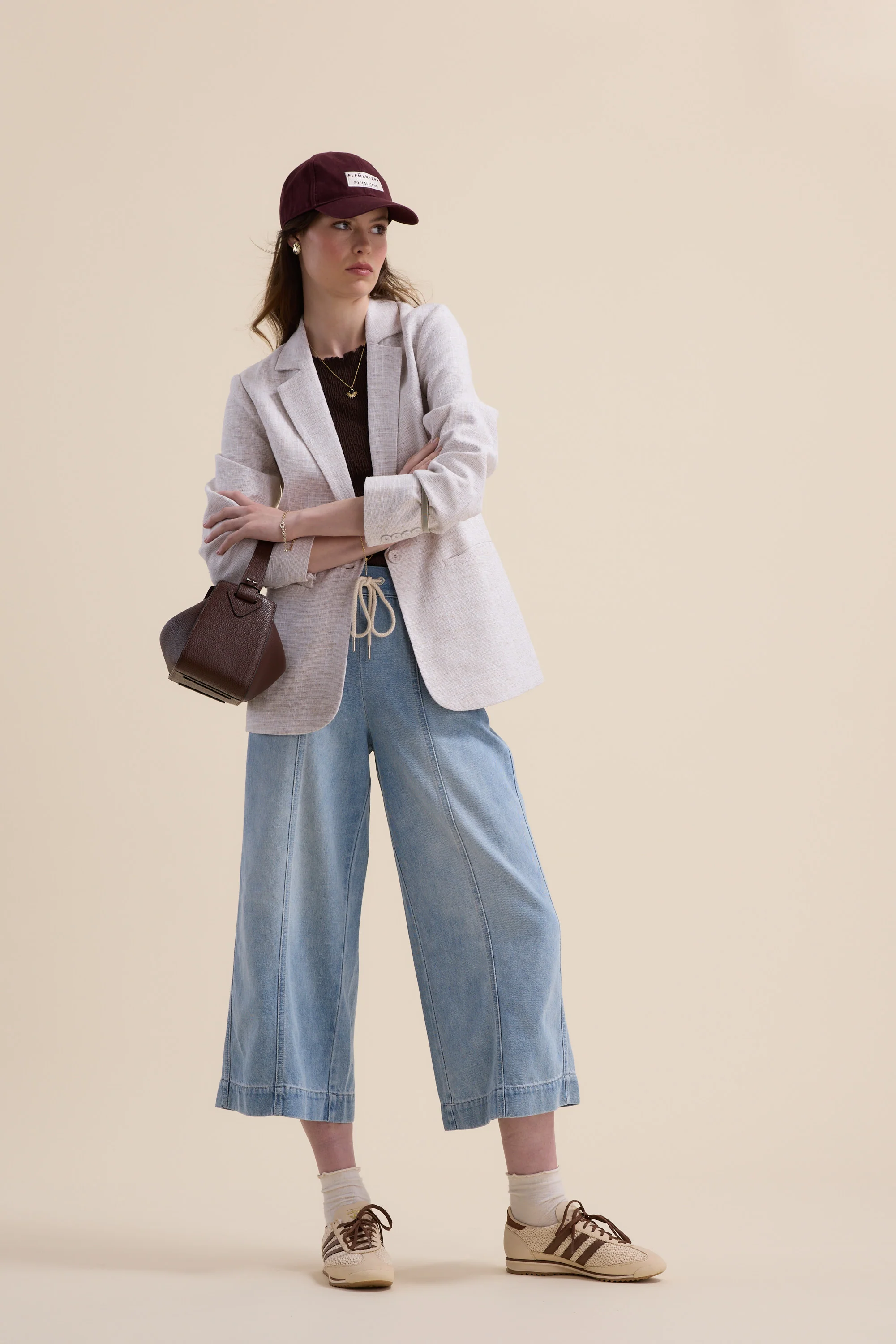 Elementary Drawstring Crop Jeans - Image 3