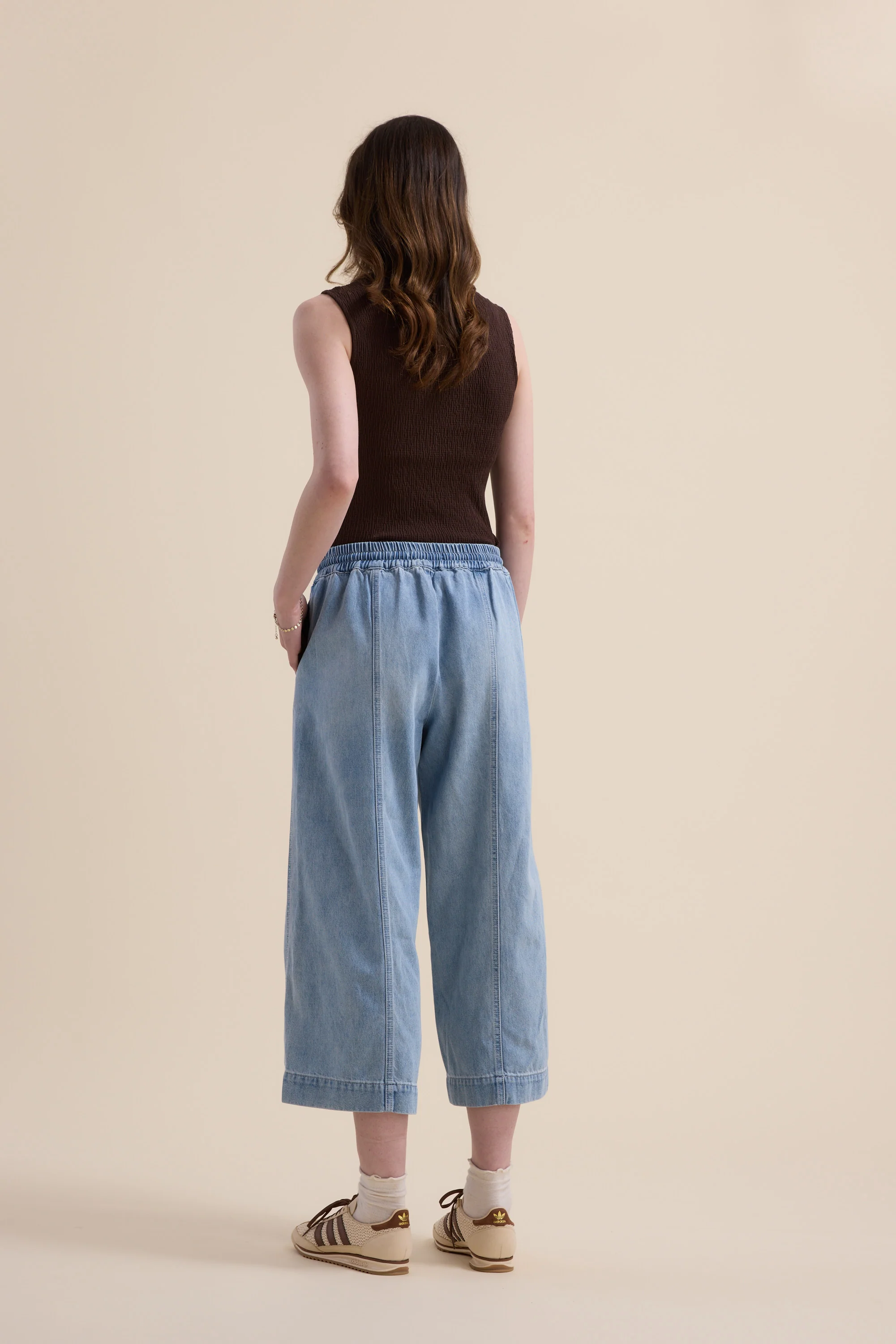 Elementary Drawstring Crop Jeans - Image 8