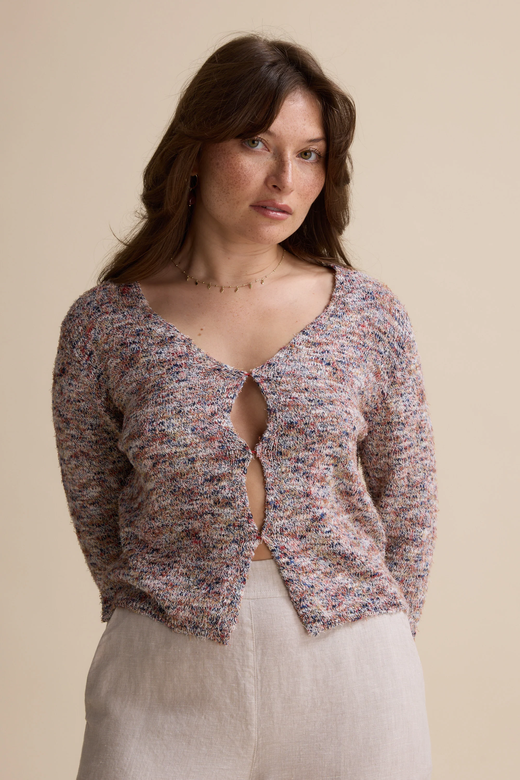 Elementary Flared Sleeve Cardigan - Image 3