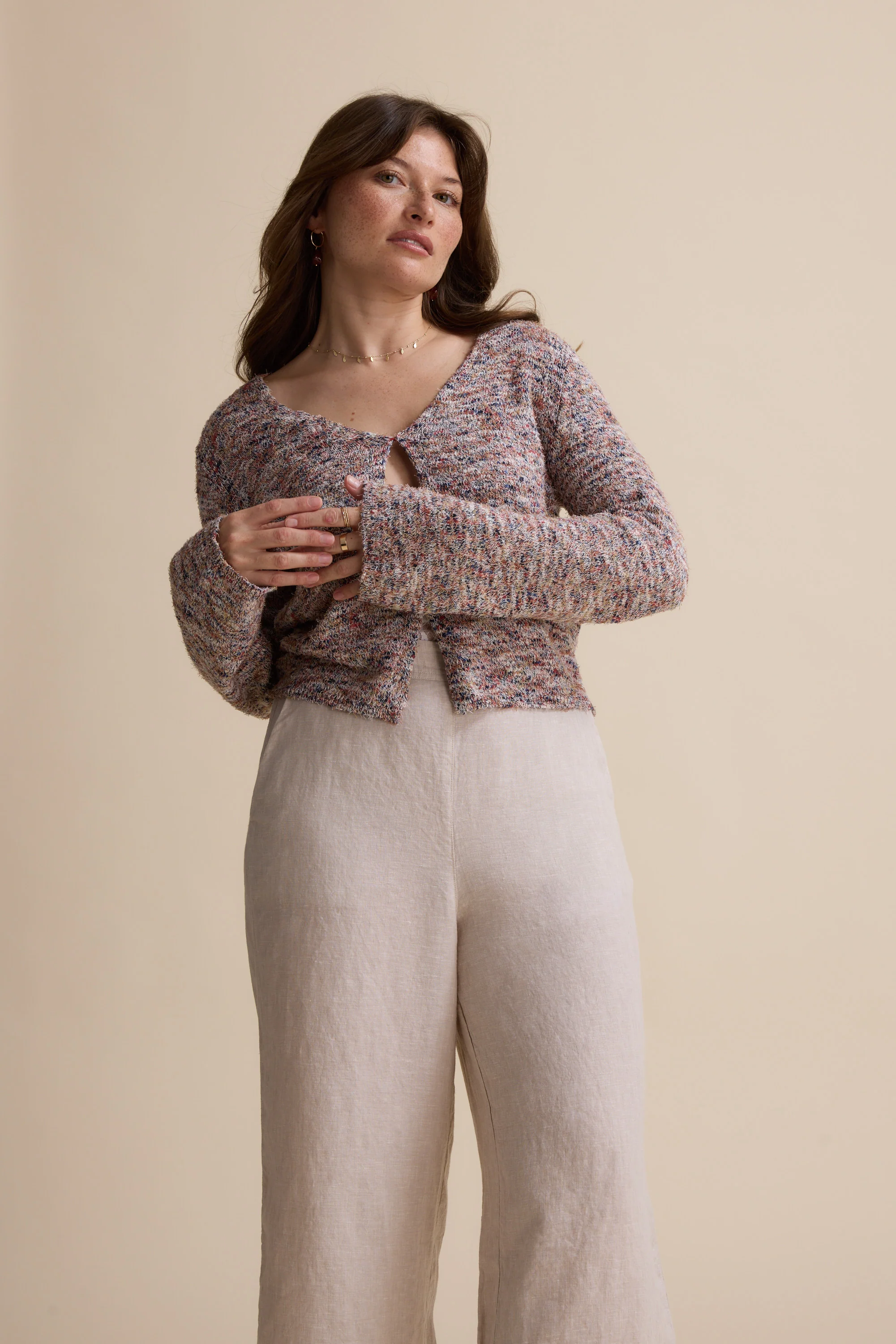Elementary Flared Sleeve Cardigan - Image 4