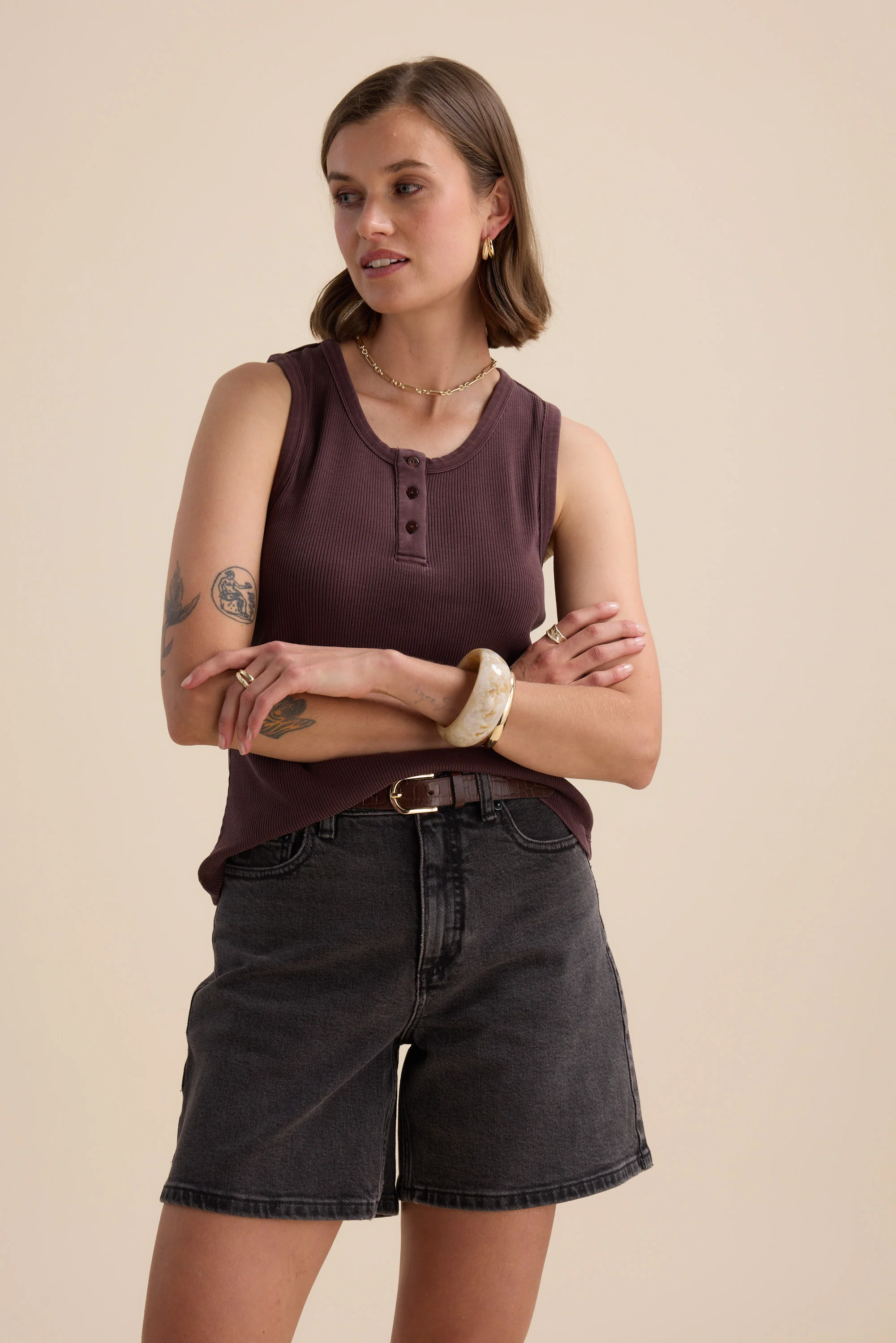 Elementary Henley Tank - Image 4