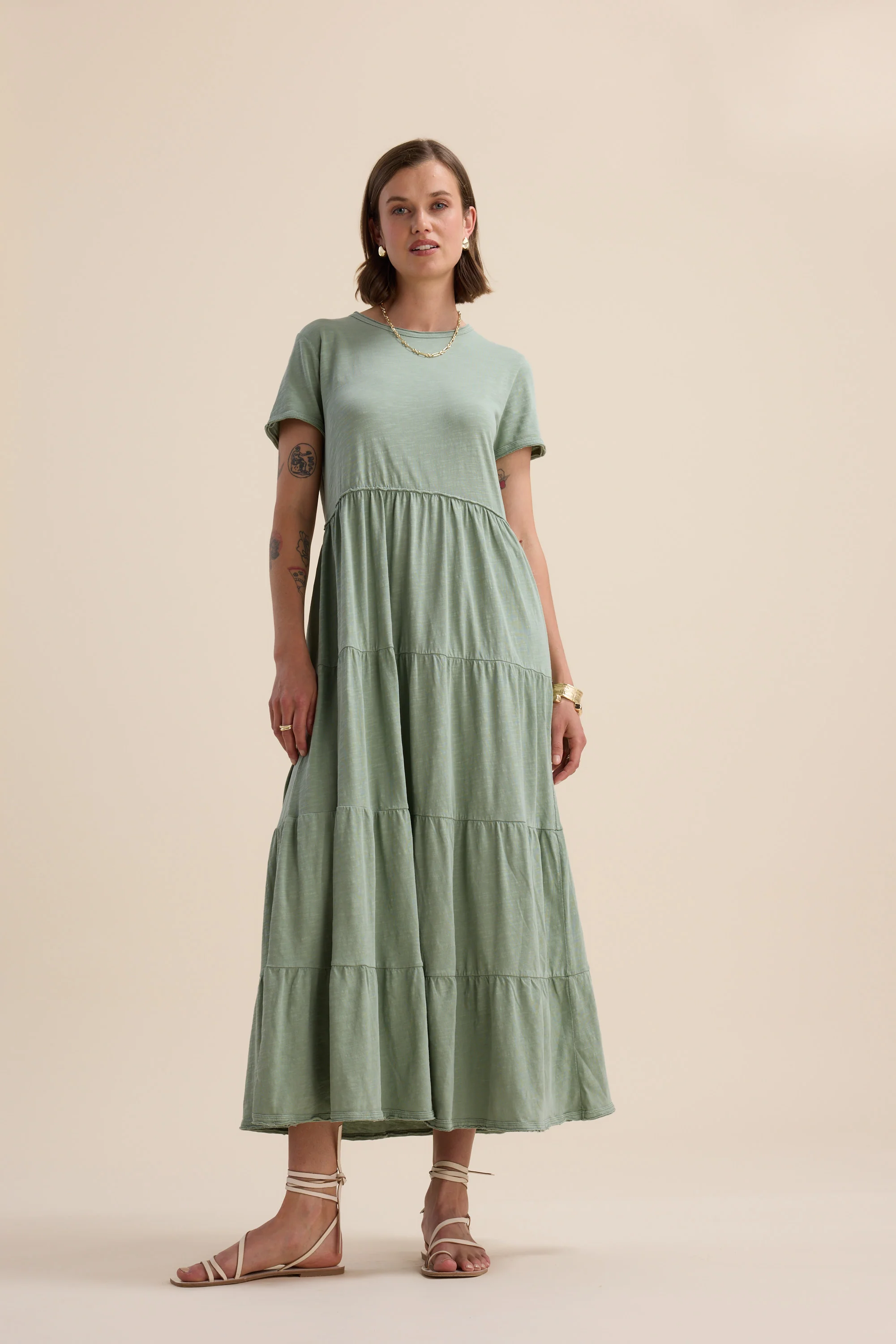 Elementary Jersey Tiered Dress