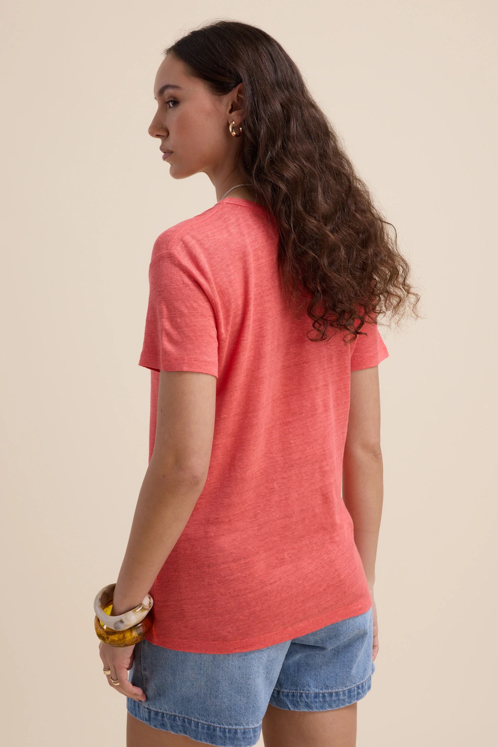 Elementary Linen Crew Neck Tee - Image 6