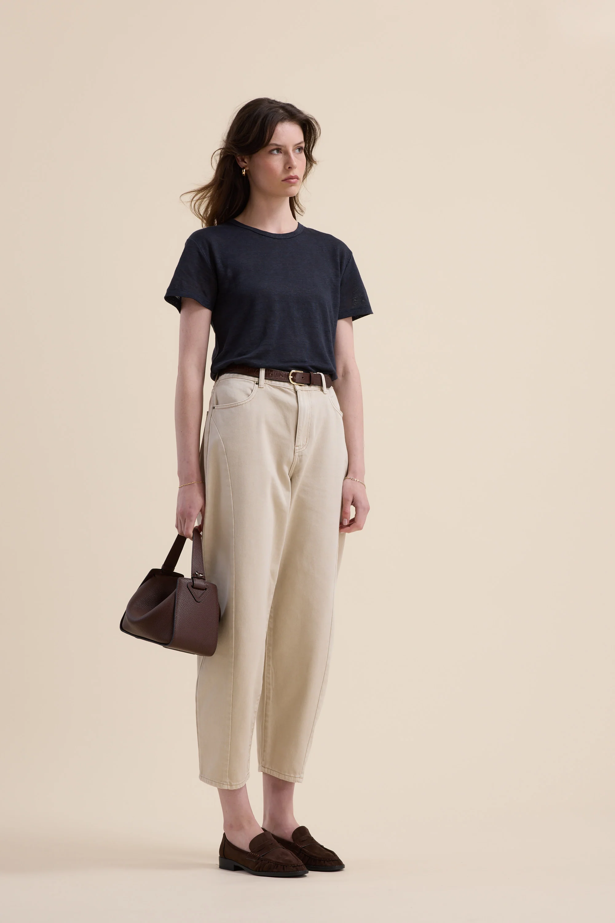 Elementary Linen Crew Neck Tee - Image 3