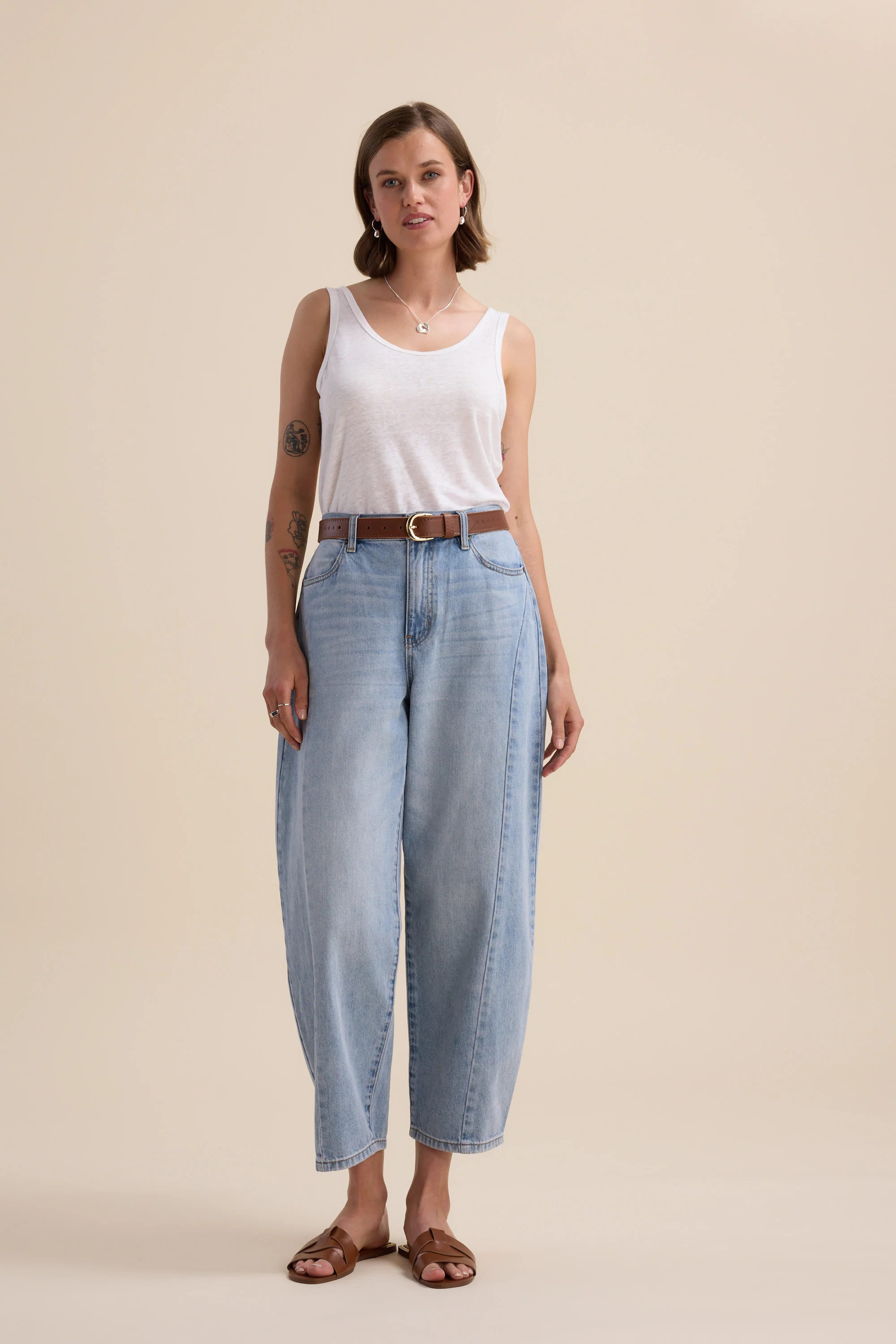 Elementary Linen Jersey Tank - Image 4