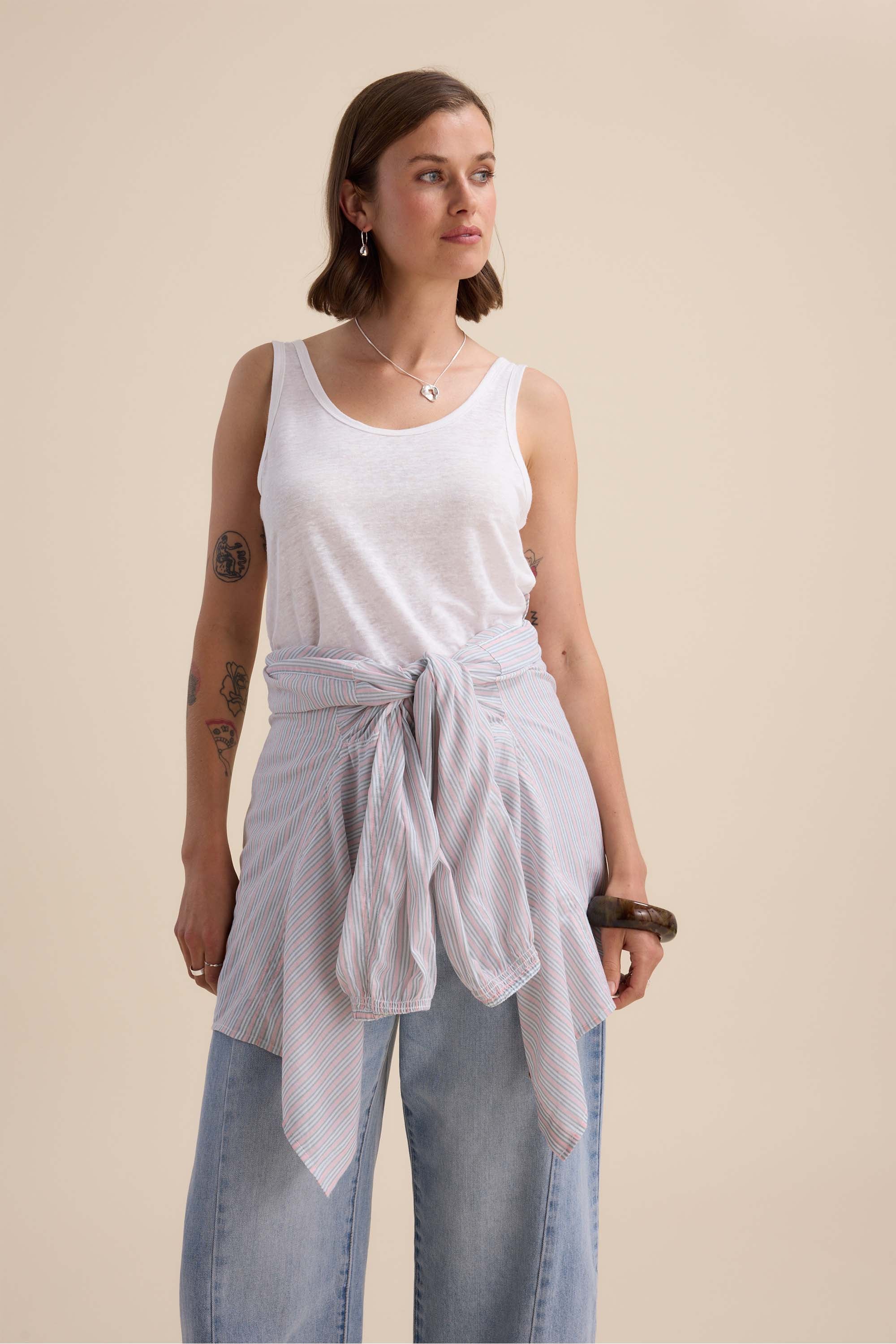 Elementary Linen Jersey Tank - Image 5