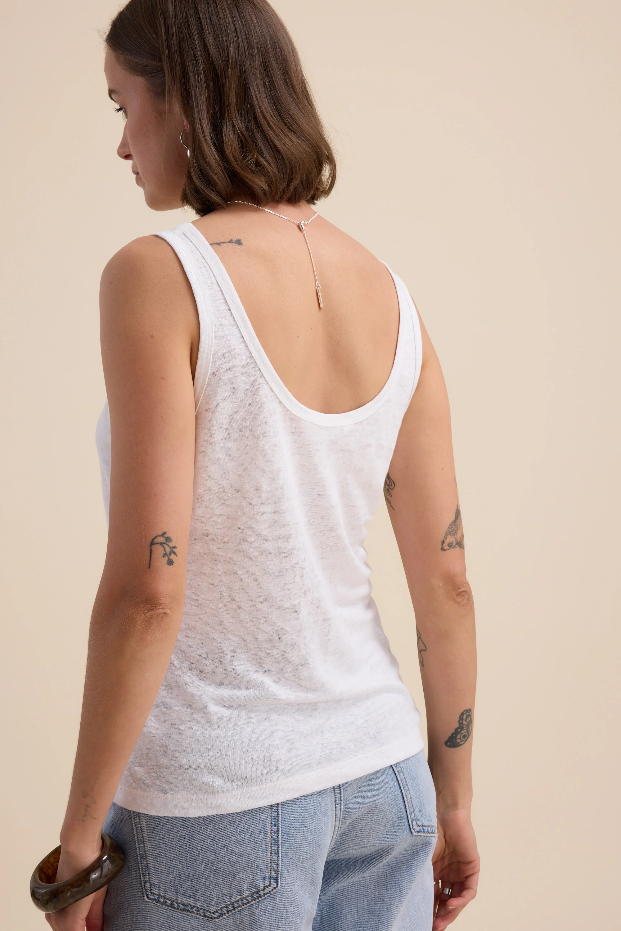 Elementary Linen Jersey Tank - Image 8
