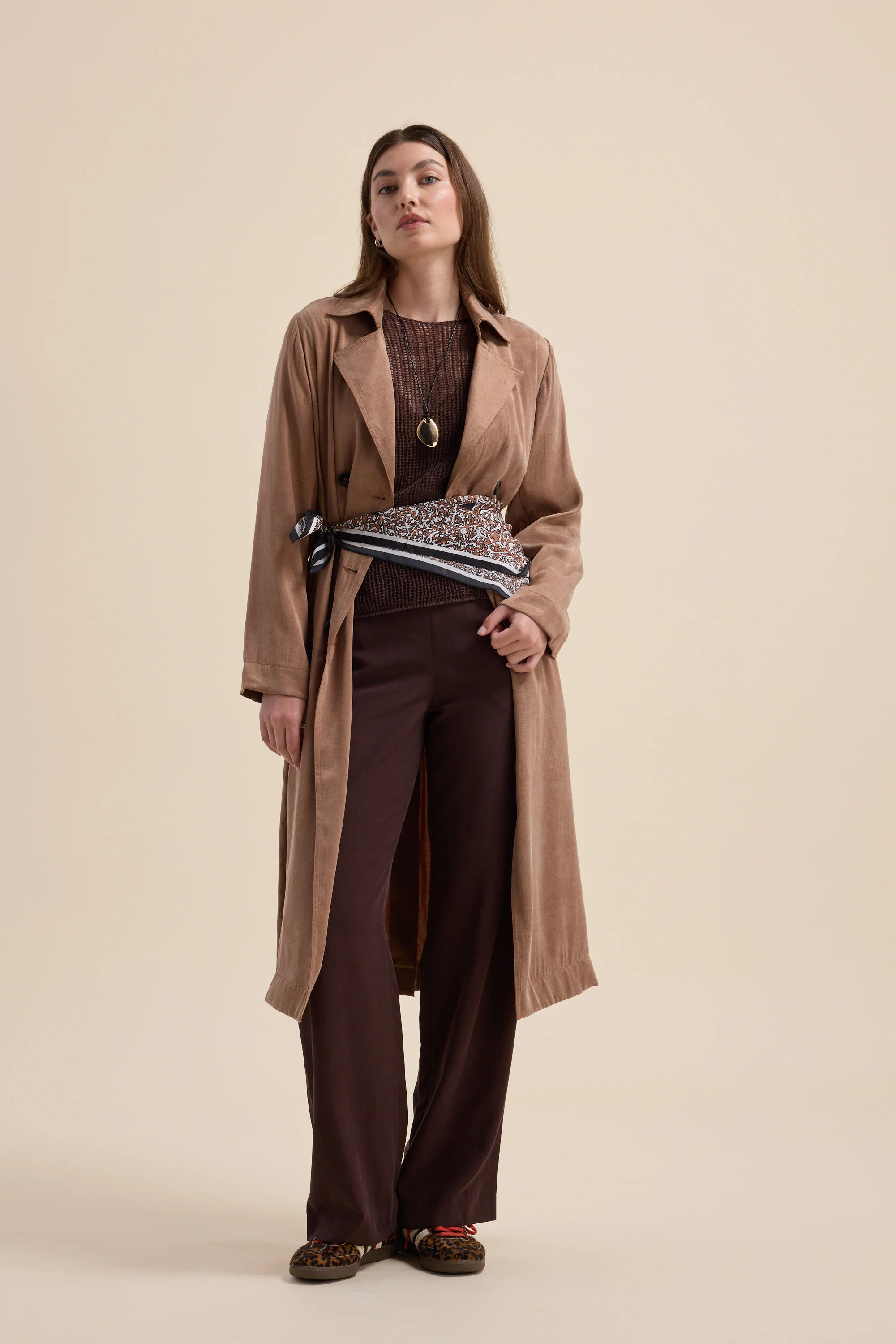 Elementary Linen Mesh Knit Sweater - Image 5