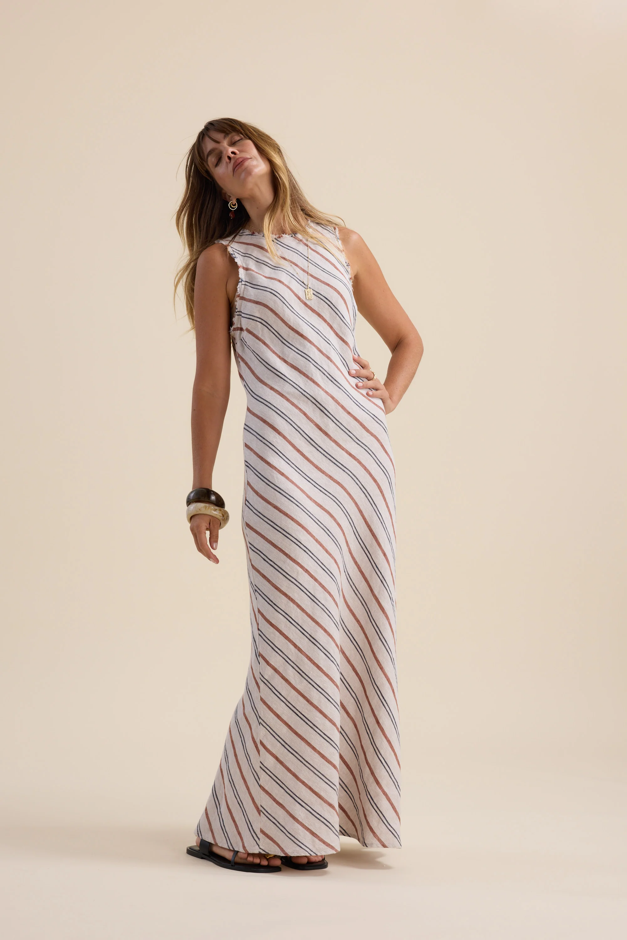 Elementary Maui Striped Maxi Dress - Image 5