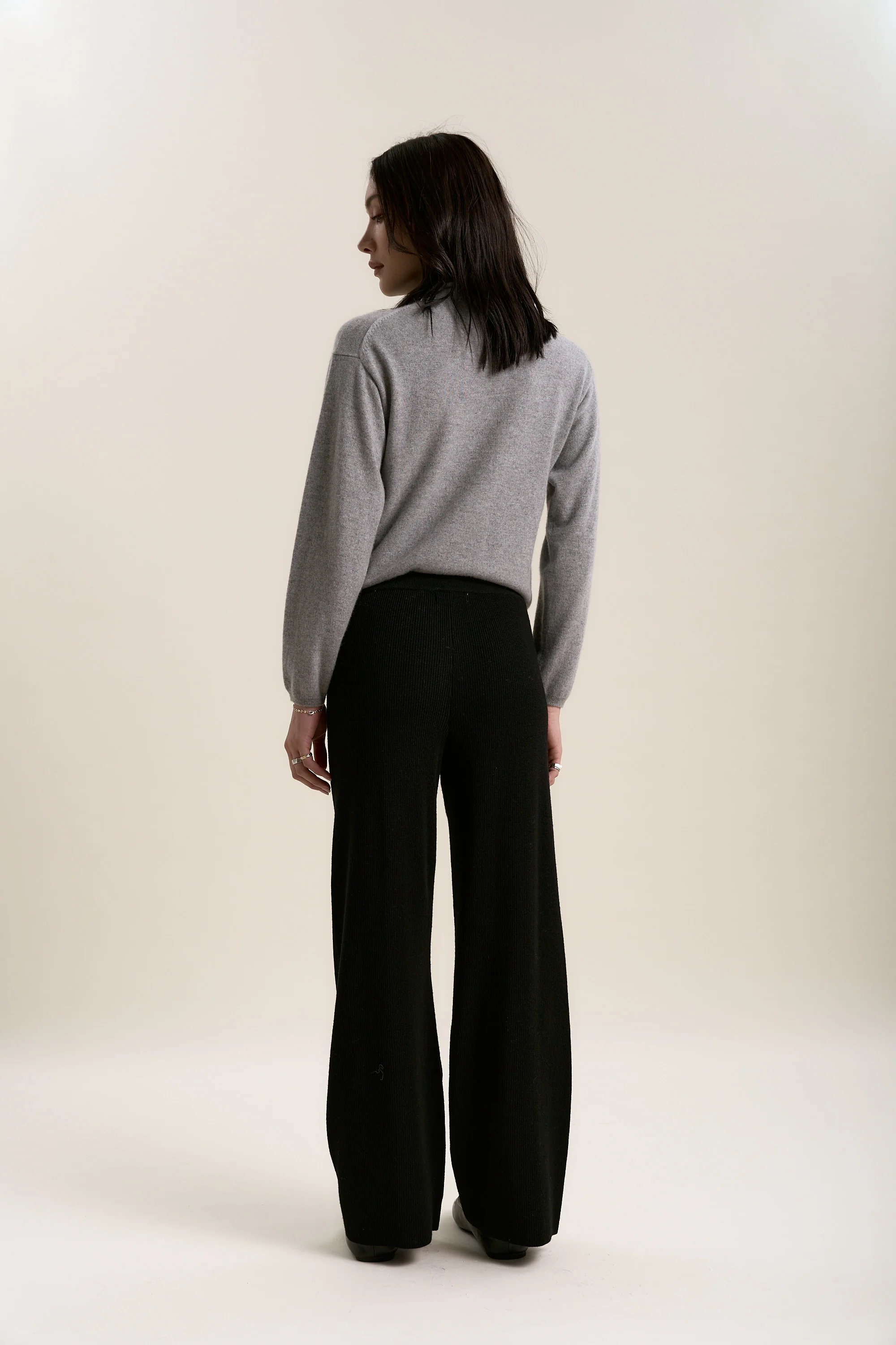 Elementary Merino Blend Wide Leg Jogger - Image 5