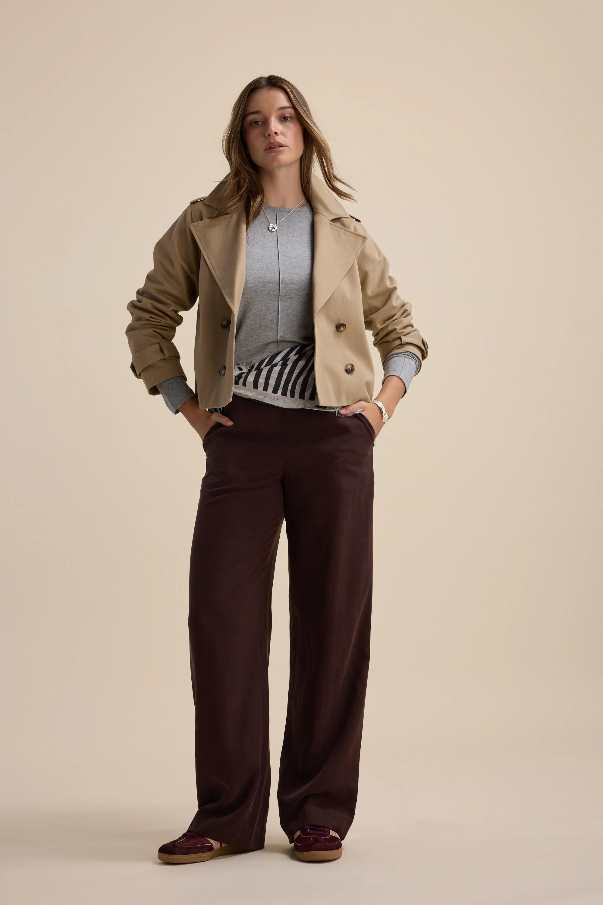 Elementary Pintuck Long Sleeve Tee - Image 3