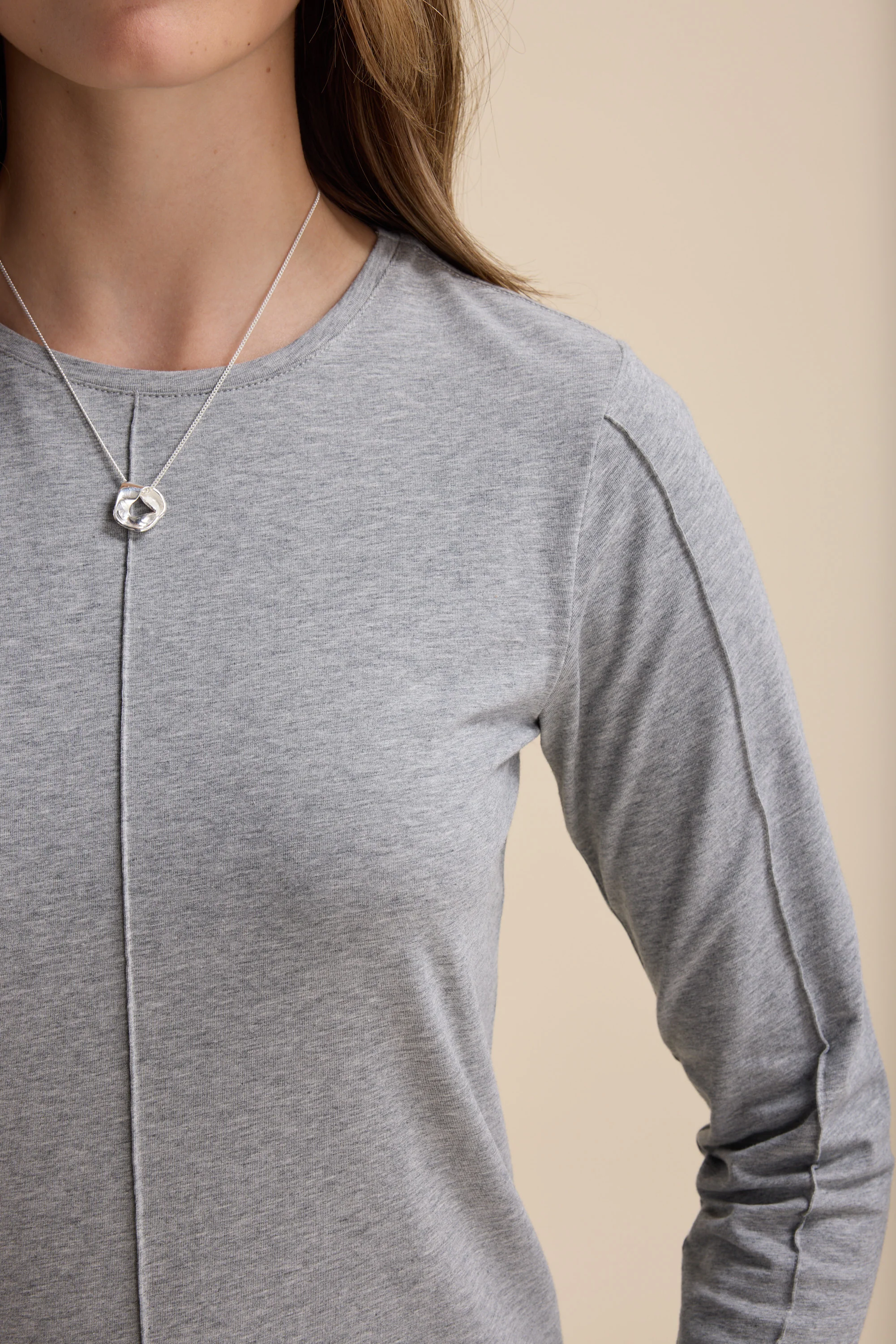 Elementary Pintuck Long Sleeve Tee - Image 5