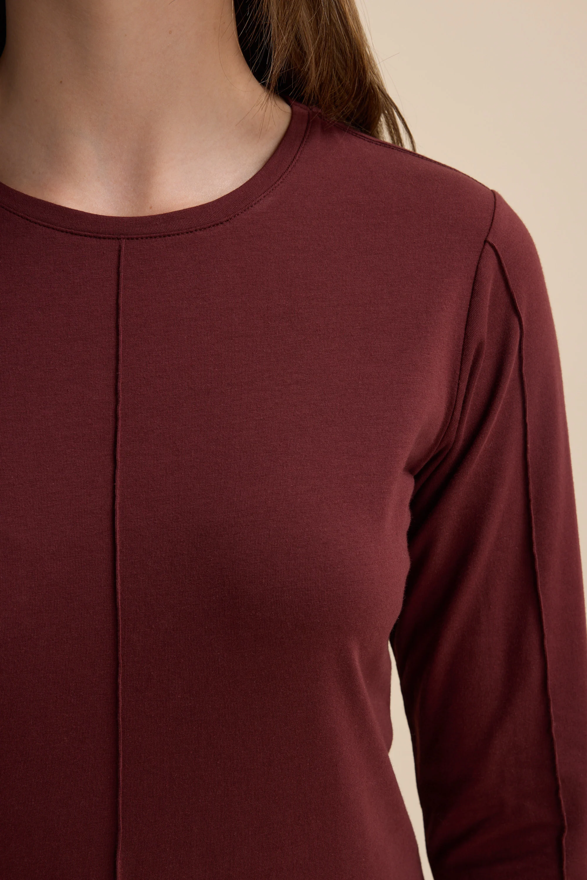 Elementary Pintuck Long Sleeve Tee - Image 5