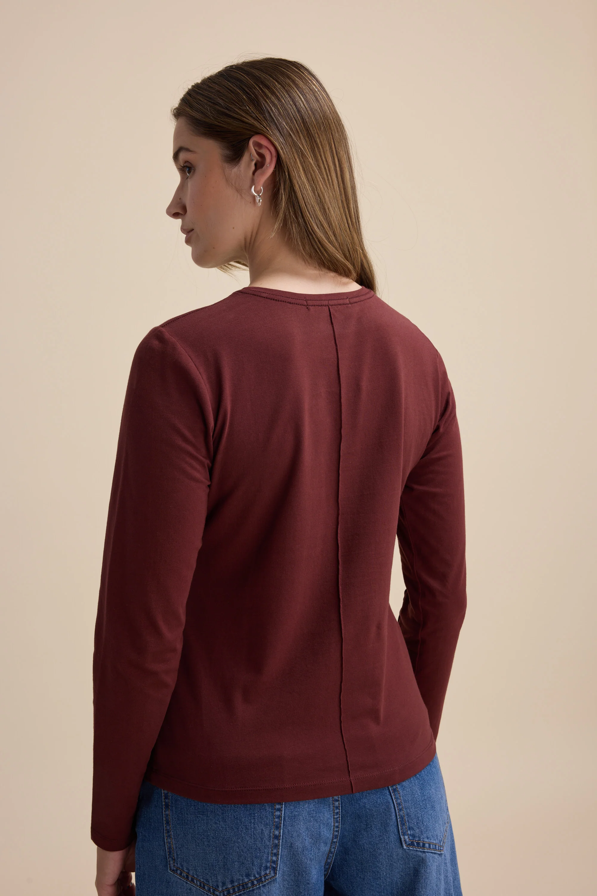 Elementary Pintuck Long Sleeve Tee - Image 6