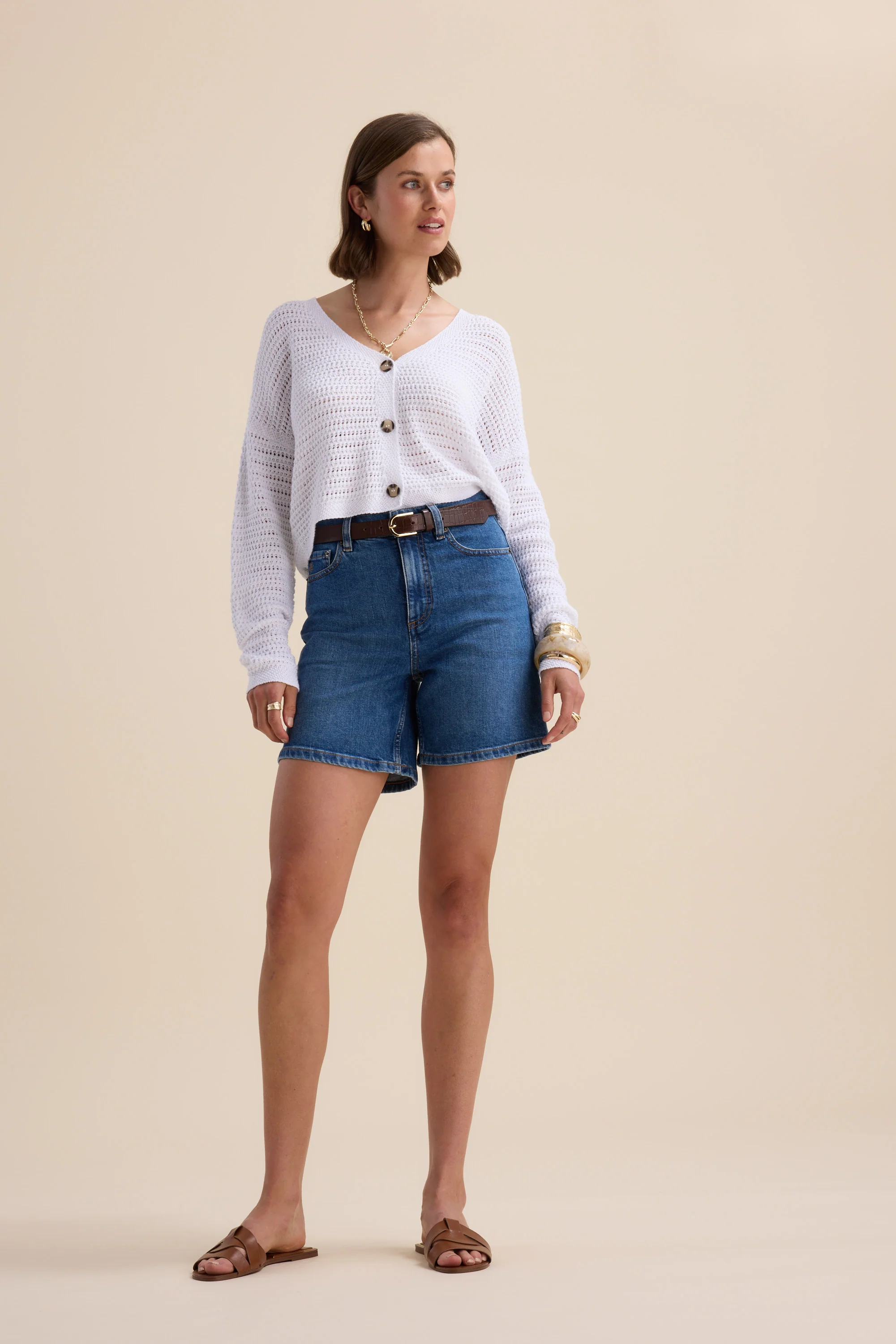Elementary Pointelle Cardigan - Image 3