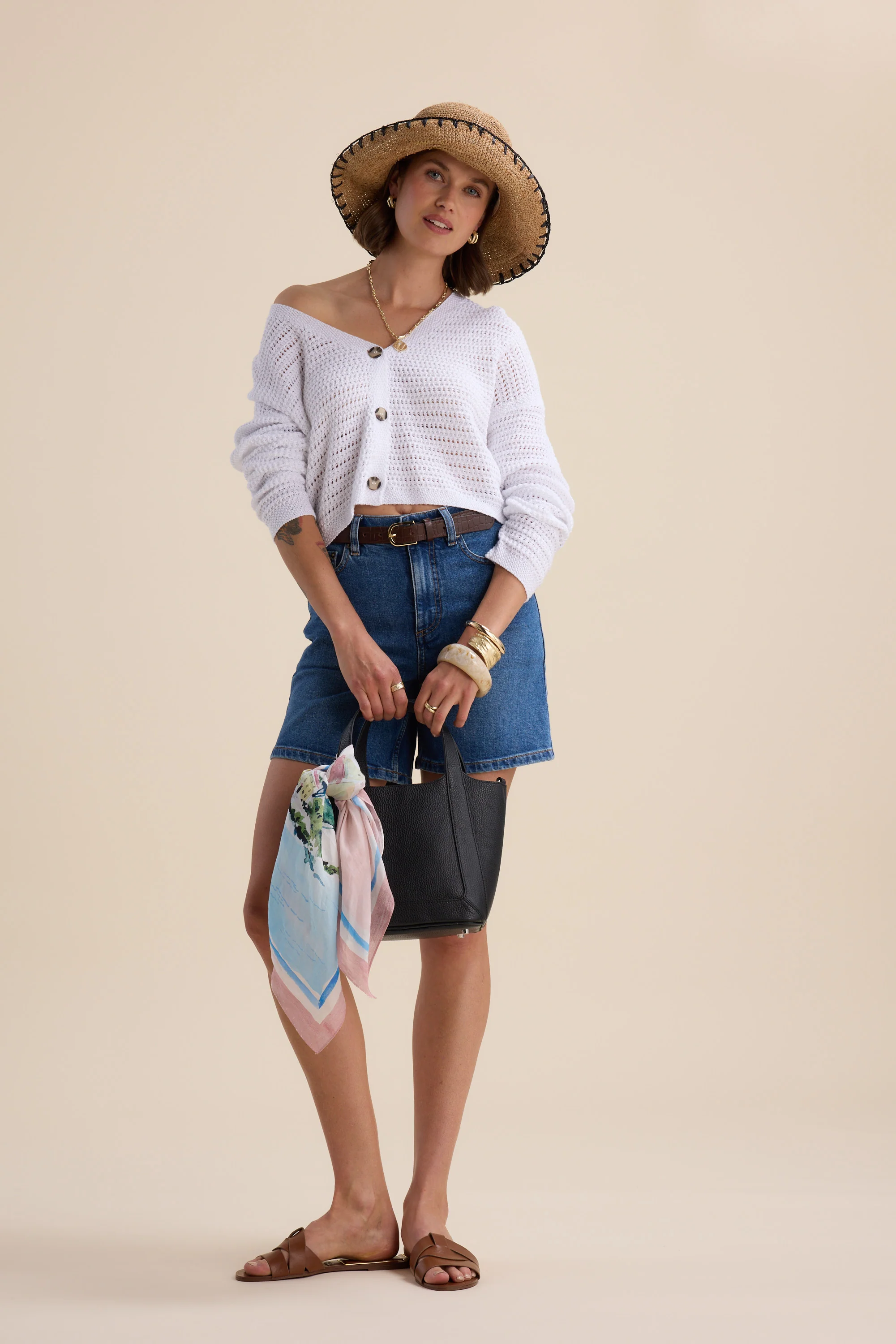 Elementary Pointelle Cardigan - Image 4