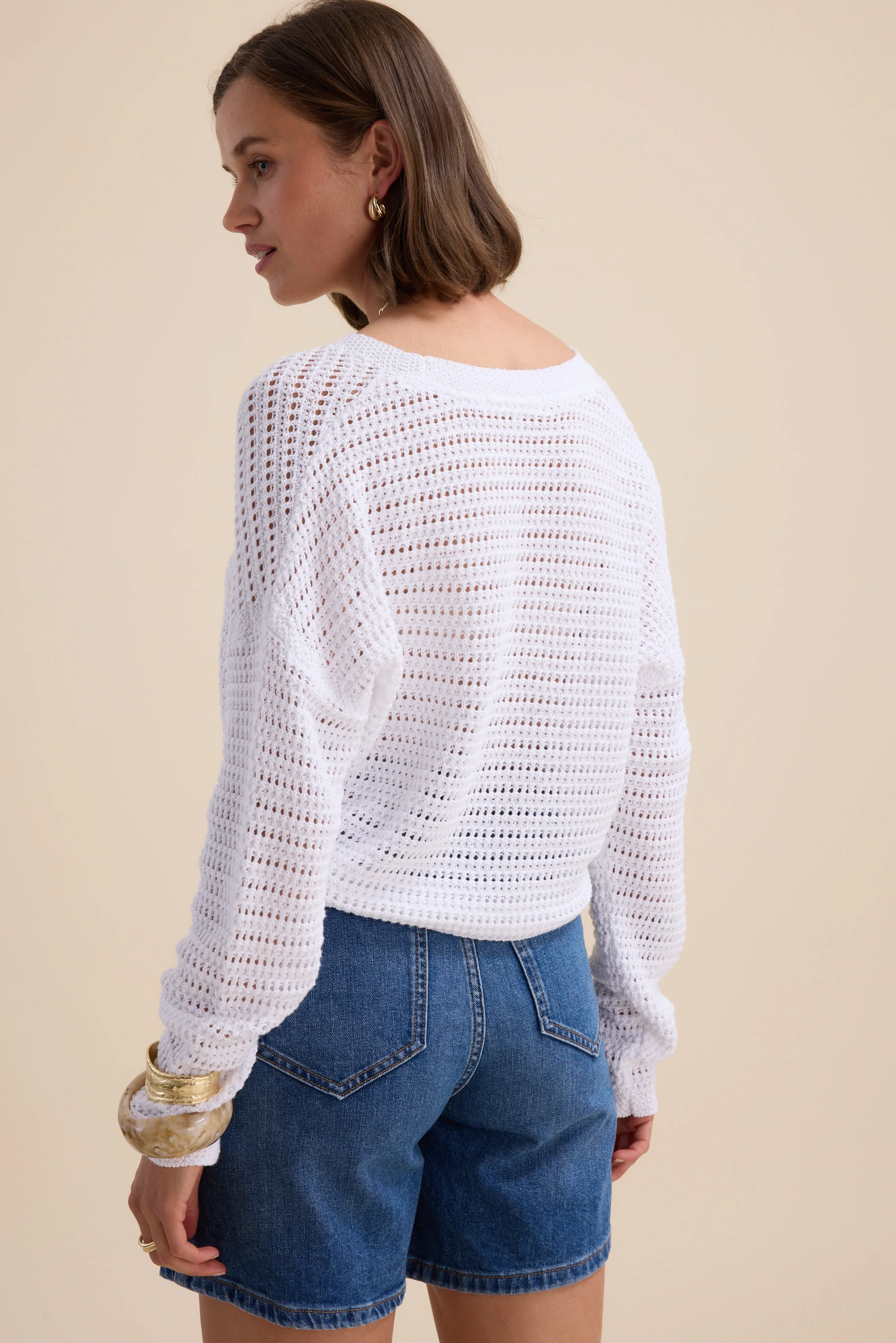 Elementary Pointelle Cardigan - Image 6