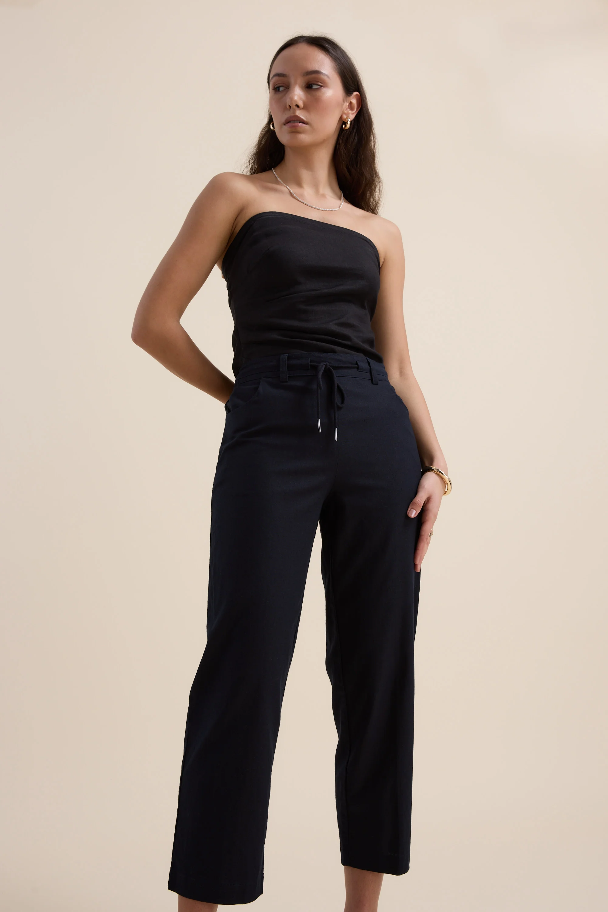 Elementary Relaxed Linen Pant - Image 4