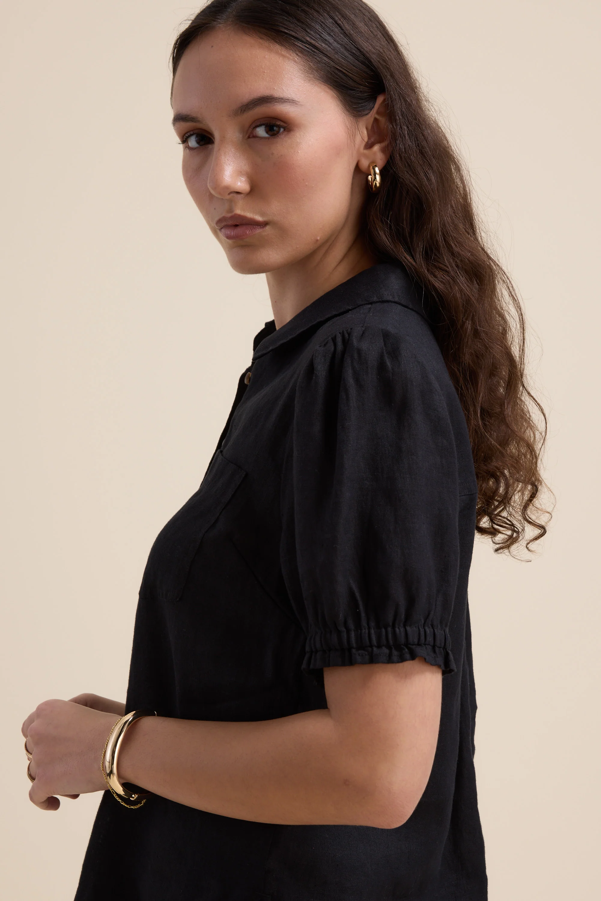 Elementary Short Sleeve Linen Shirt - Image 3