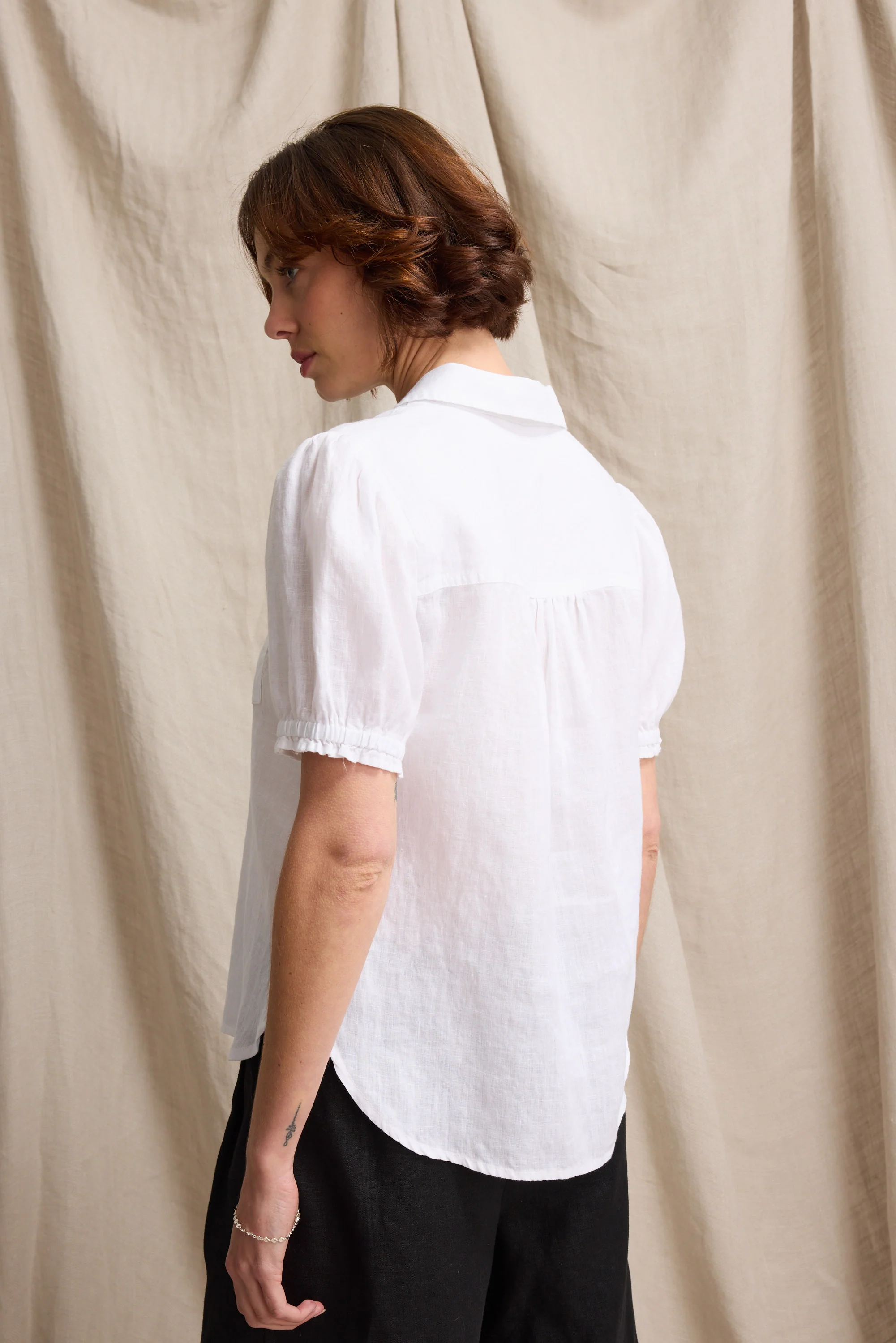 Elementary Short Sleeve Linen Shirt - Image 6
