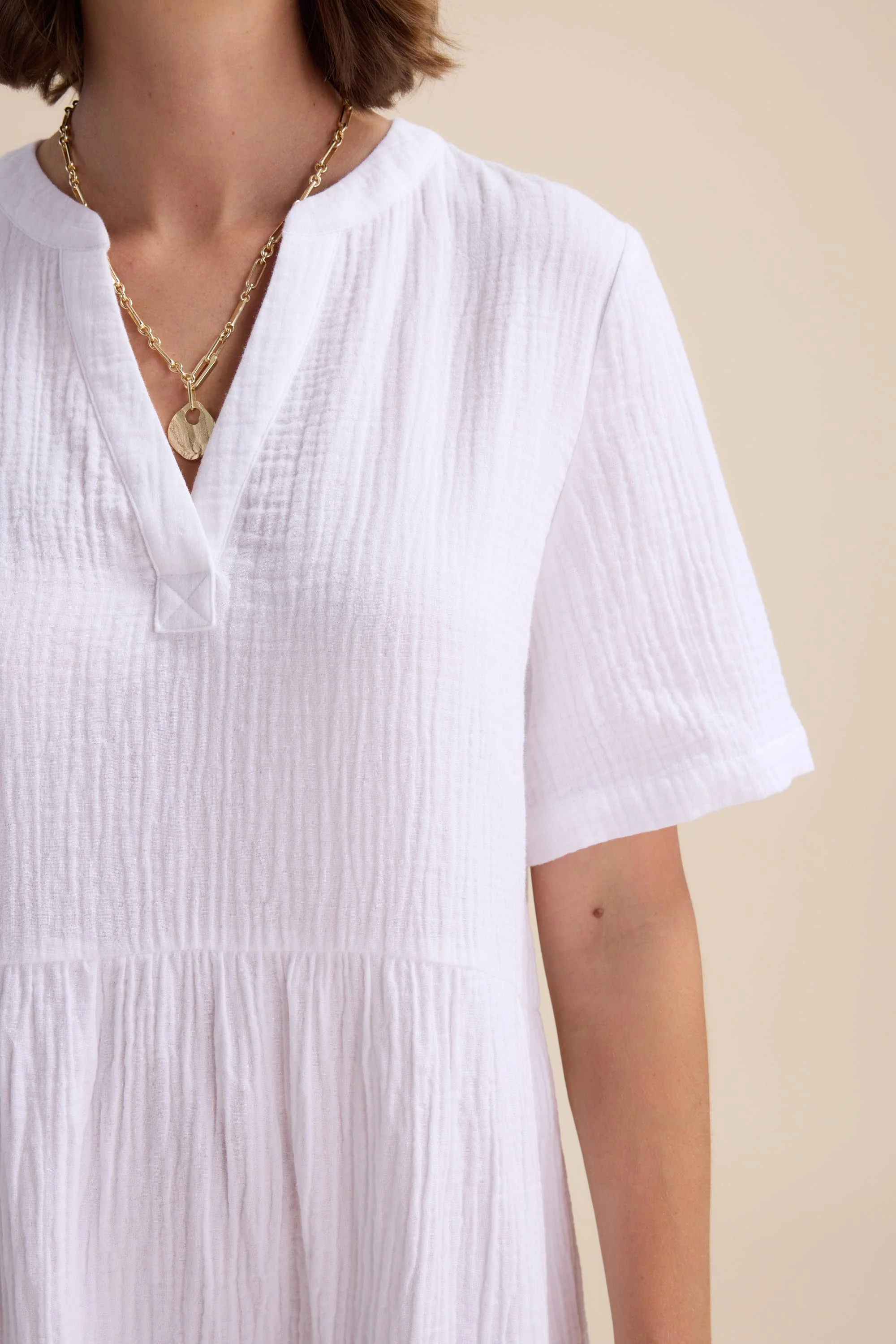 Elementary Textured Mini Dress - Image 5