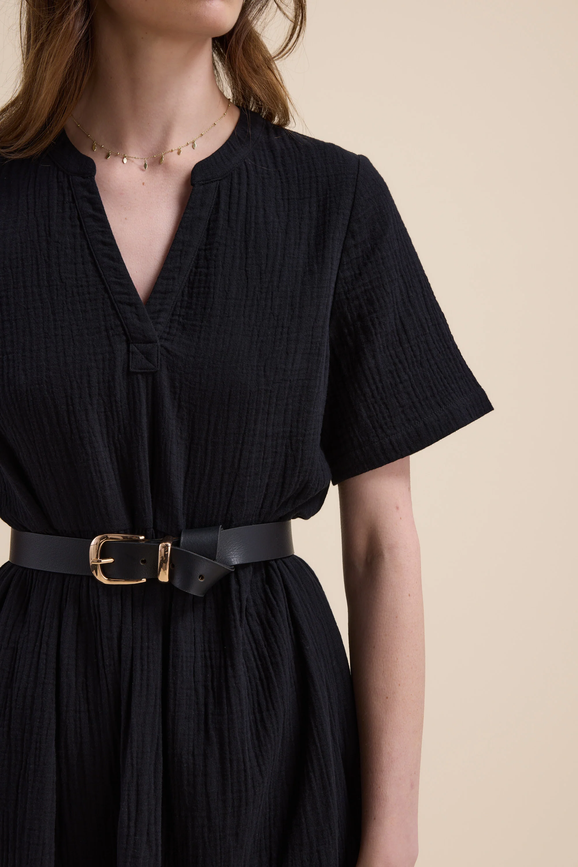 Elementary Textured Tiered Dress - Image 5