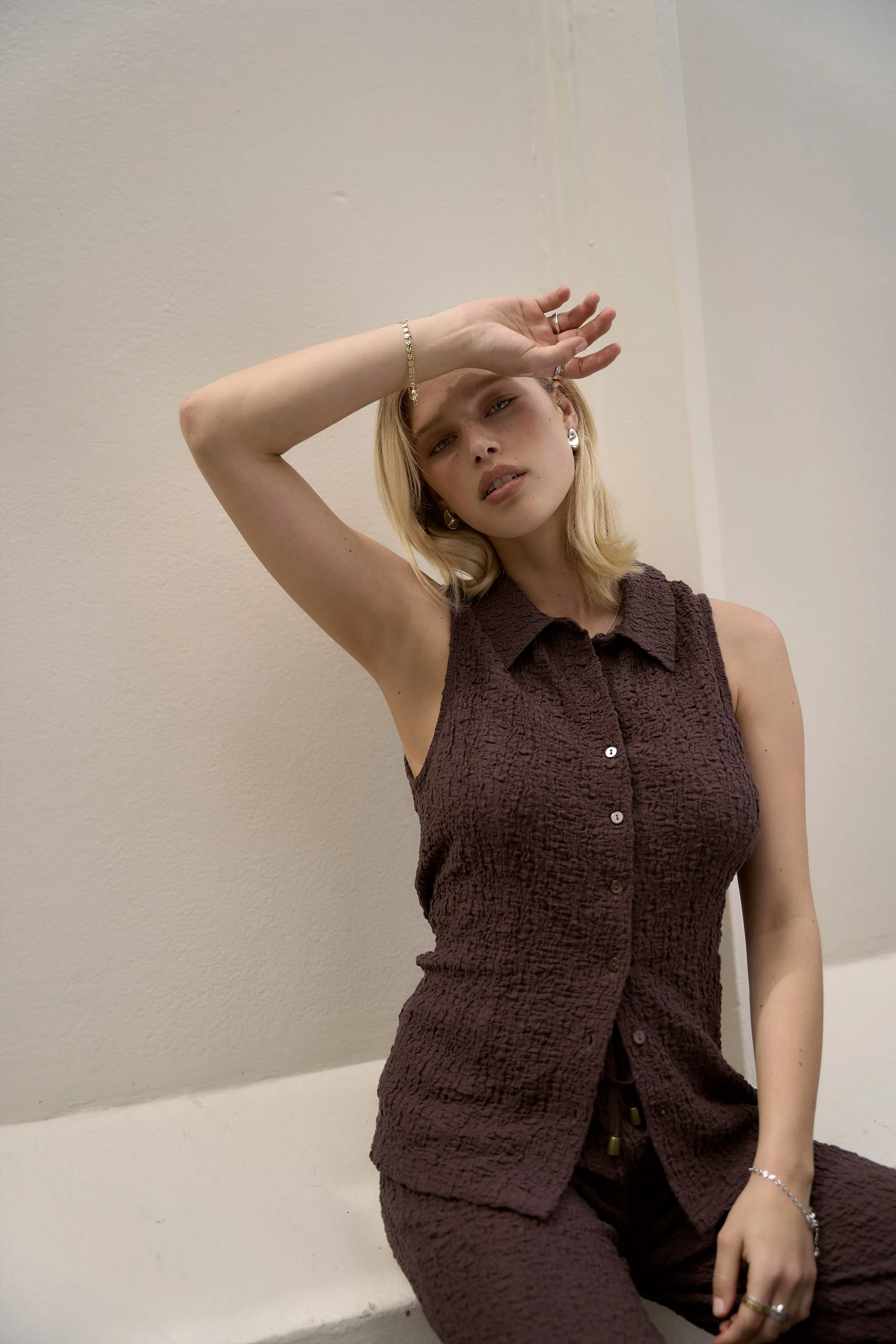 Elementary Textured Vest - Image 2
