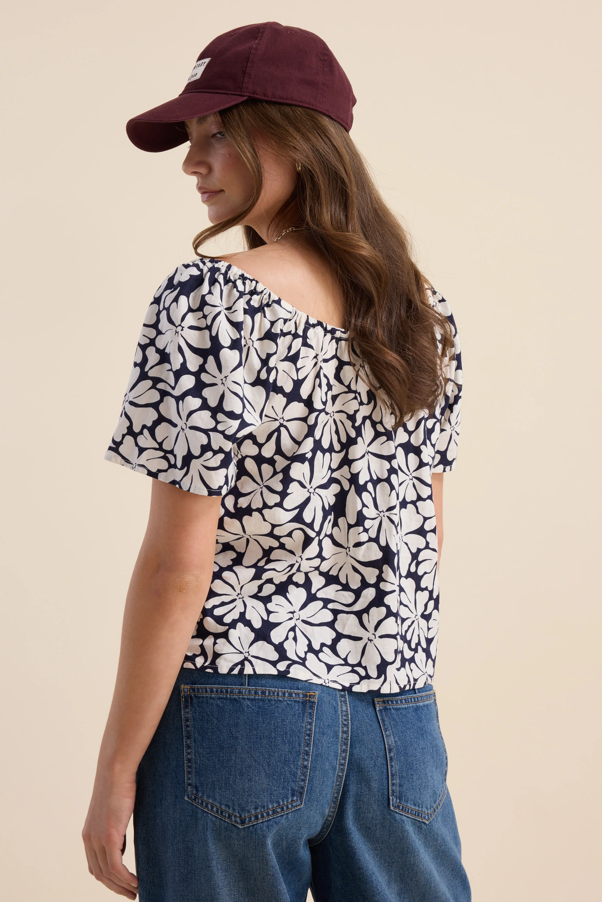 Elementary Tie Front Button Top - Image 6