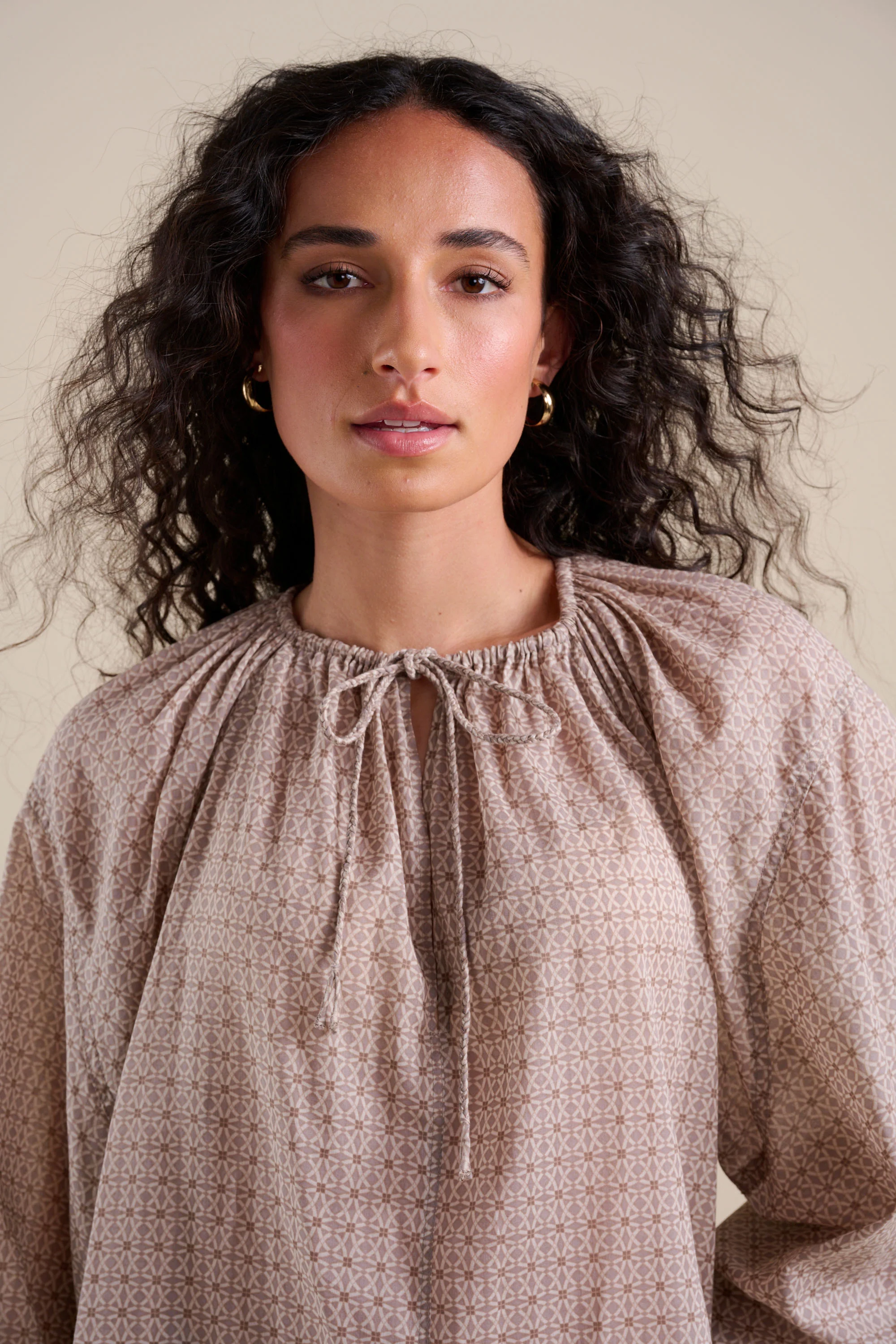 Elementary Tie Neck Blouse - Image 3
