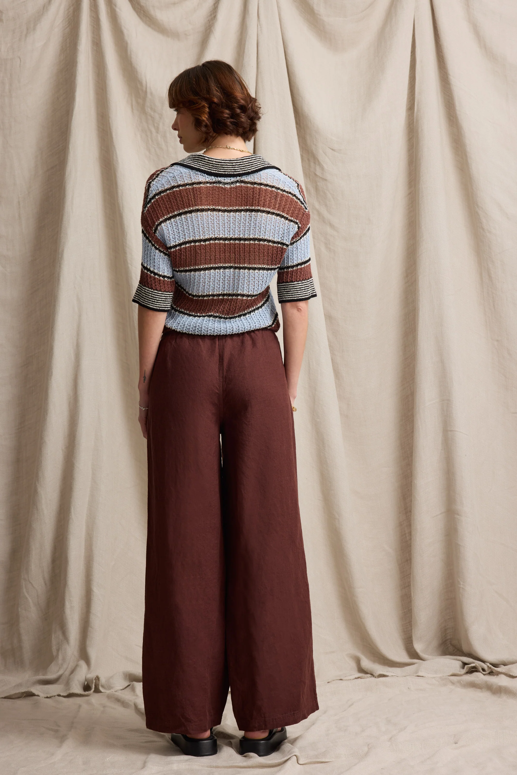 Elementary Wide Leg Linen Pant - Image 4