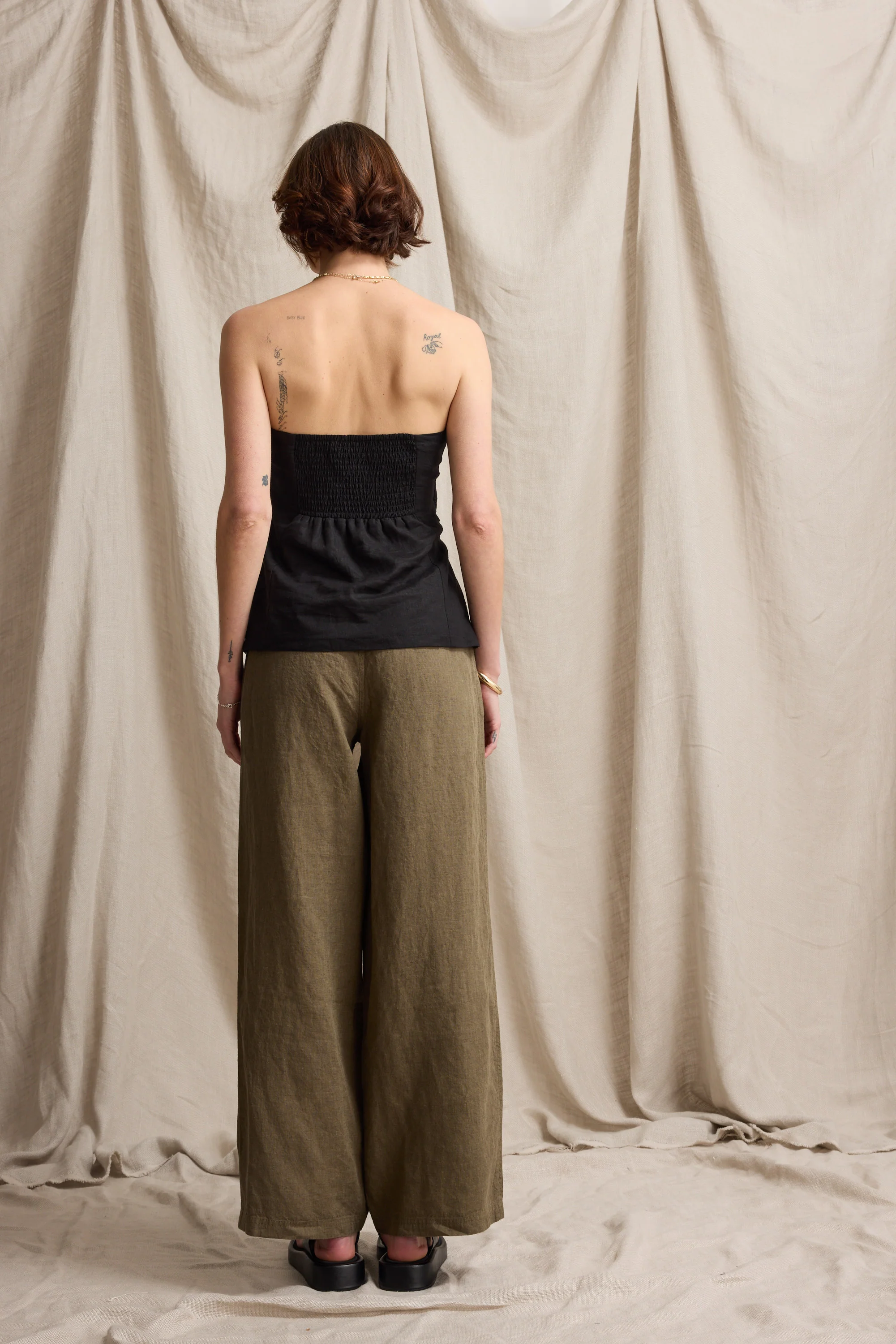 Elementary Wide Leg Linen Pant - Image 6