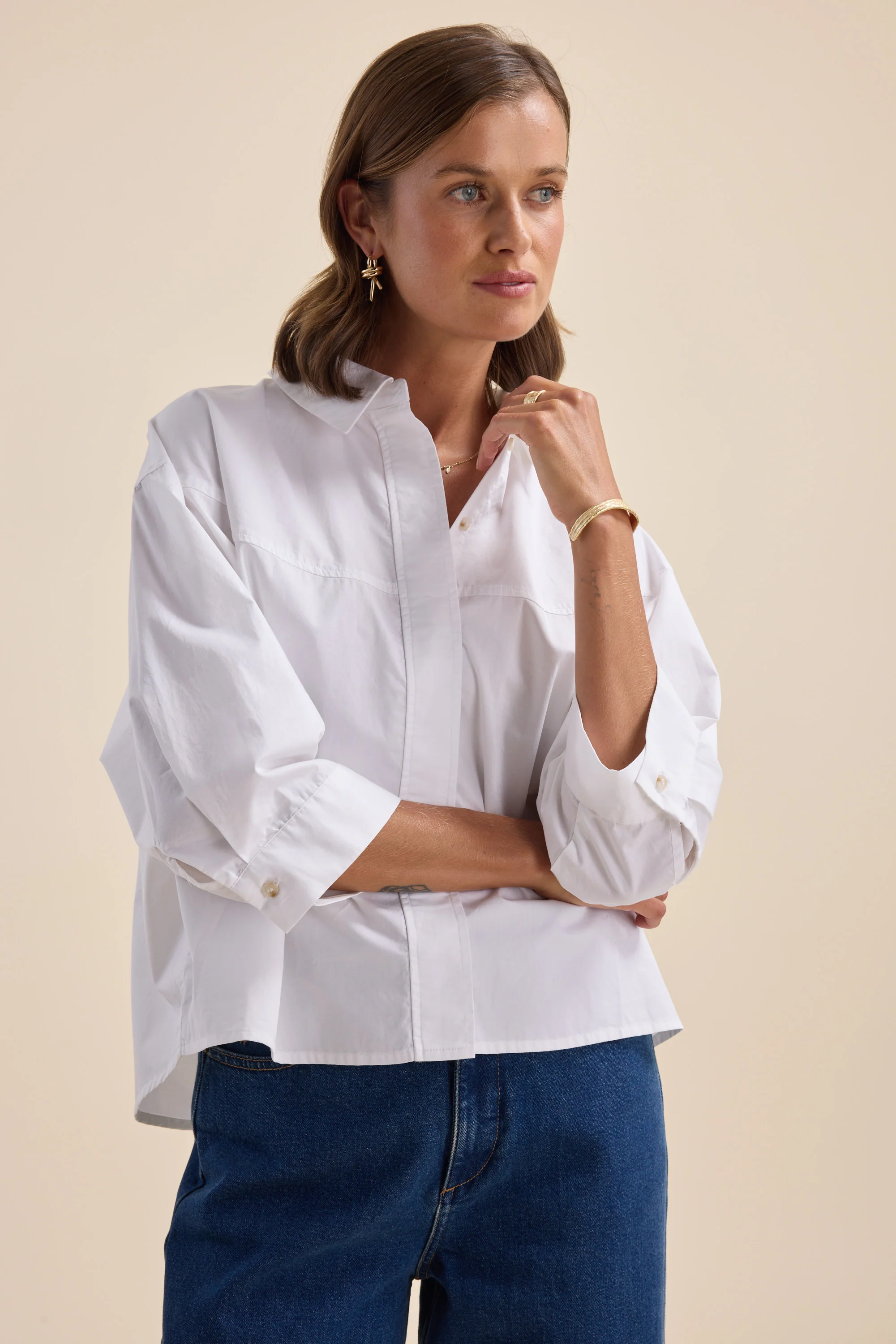 Elementary Yoke Detail Shirt - Image 3