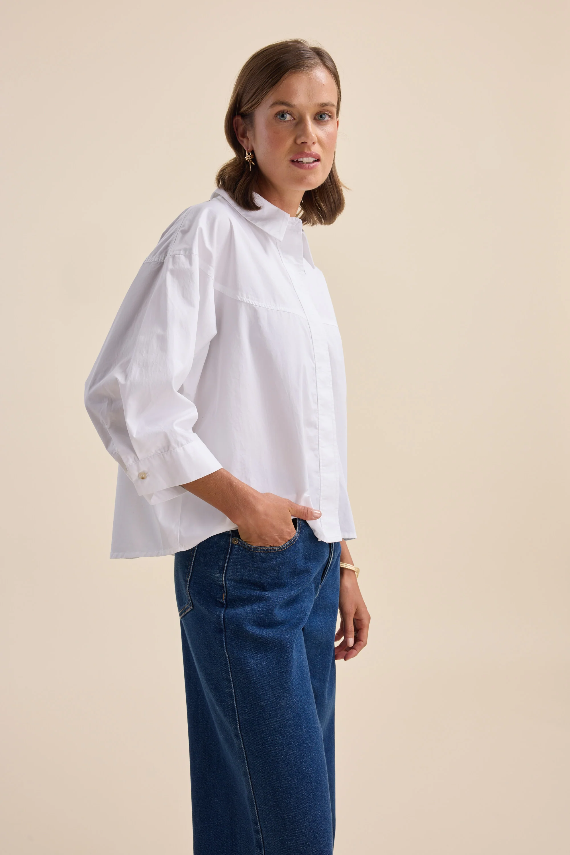 Elementary Yoke Detail Shirt - Image 5