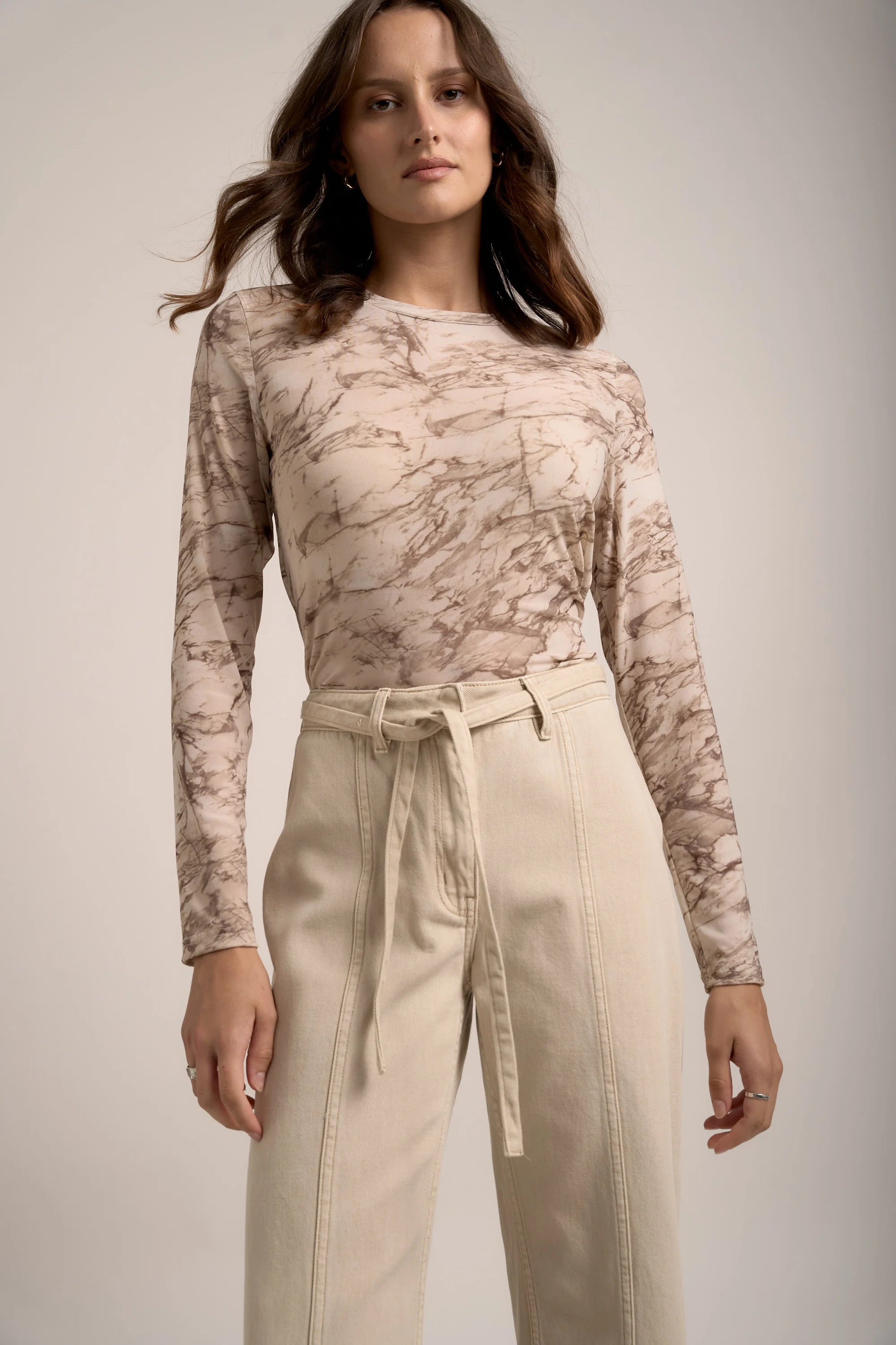 Elise Long Sleeve Mesh Top - Image 3