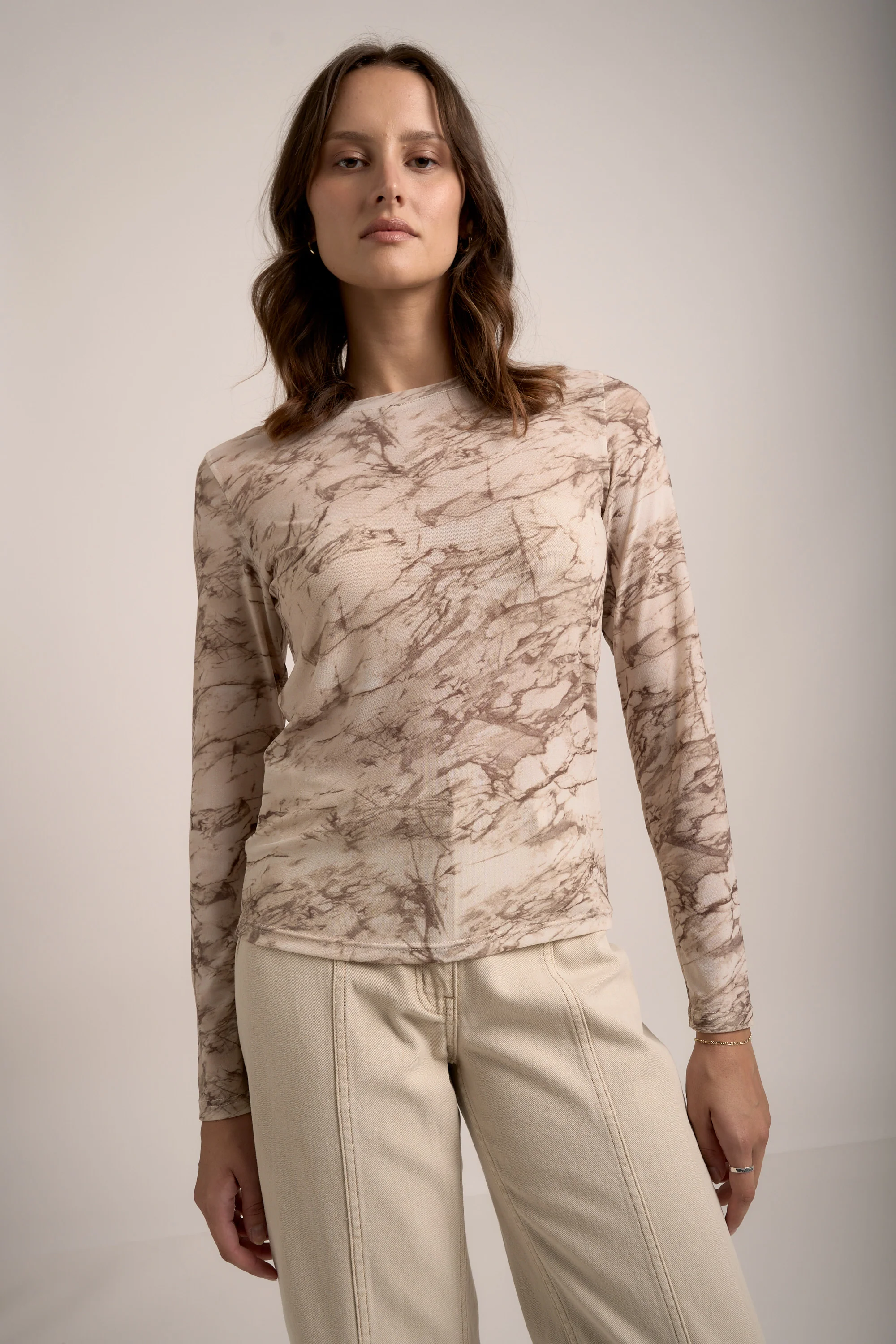 Elise Long Sleeve Mesh Top - Image 4