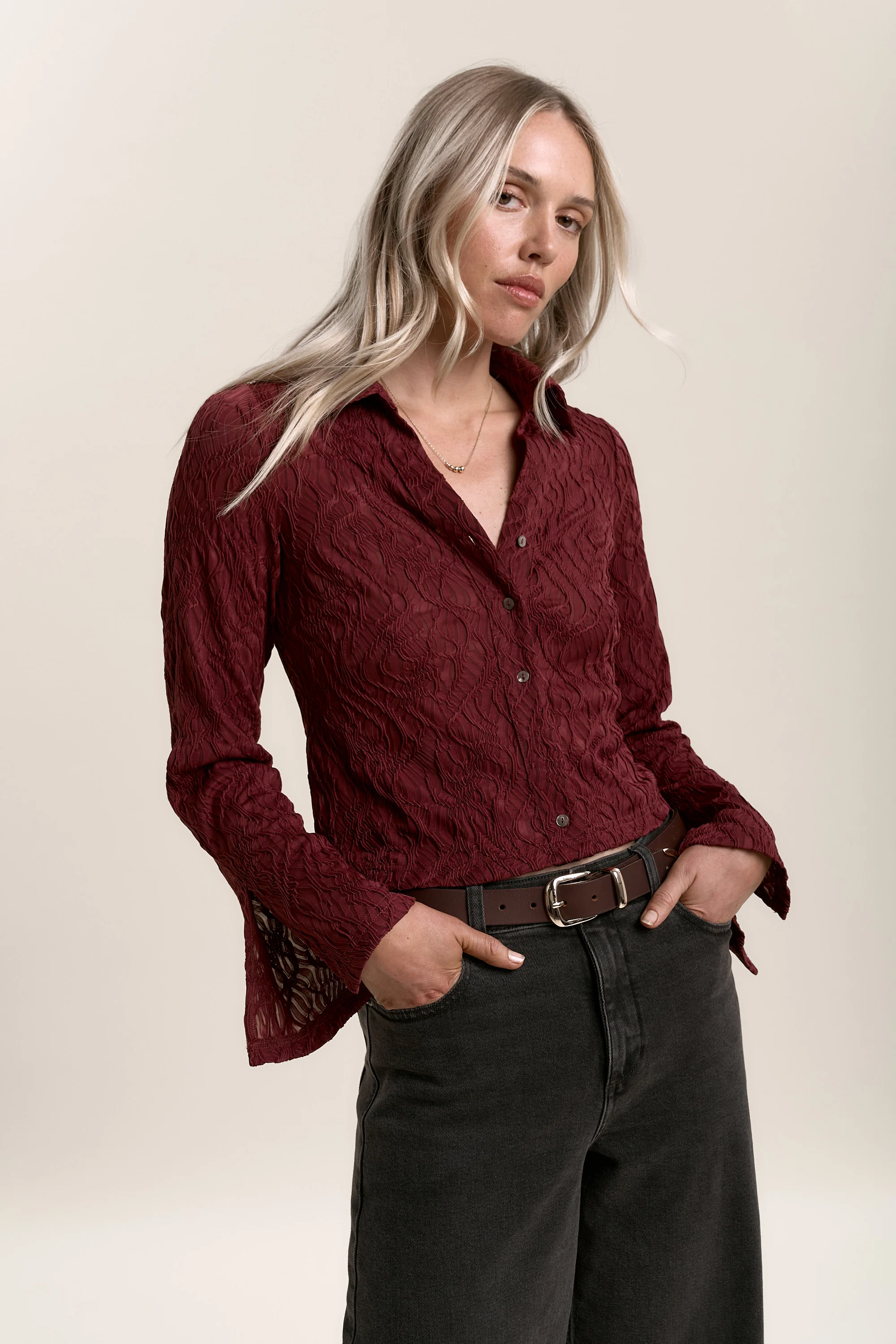 Ella Floral Textured Top - Image 3