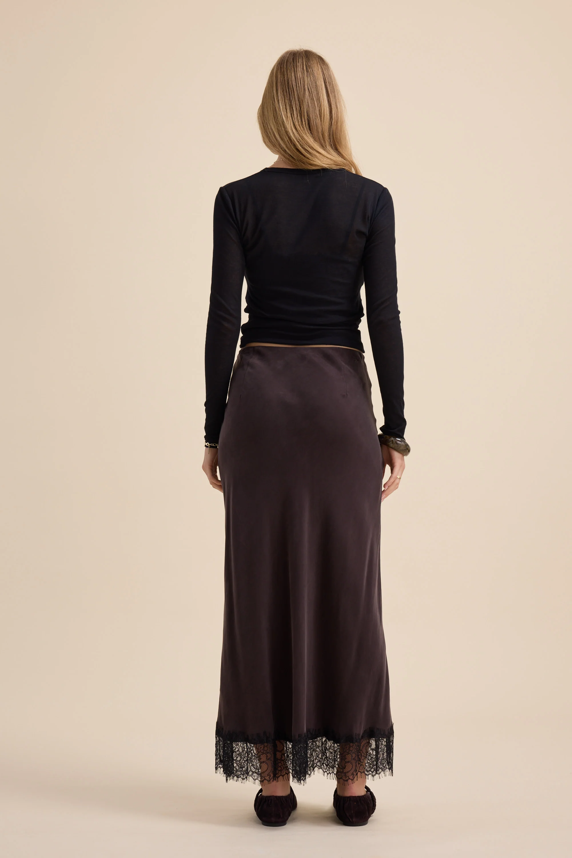Eloise Lace Detail Slip Skirt - Image 7