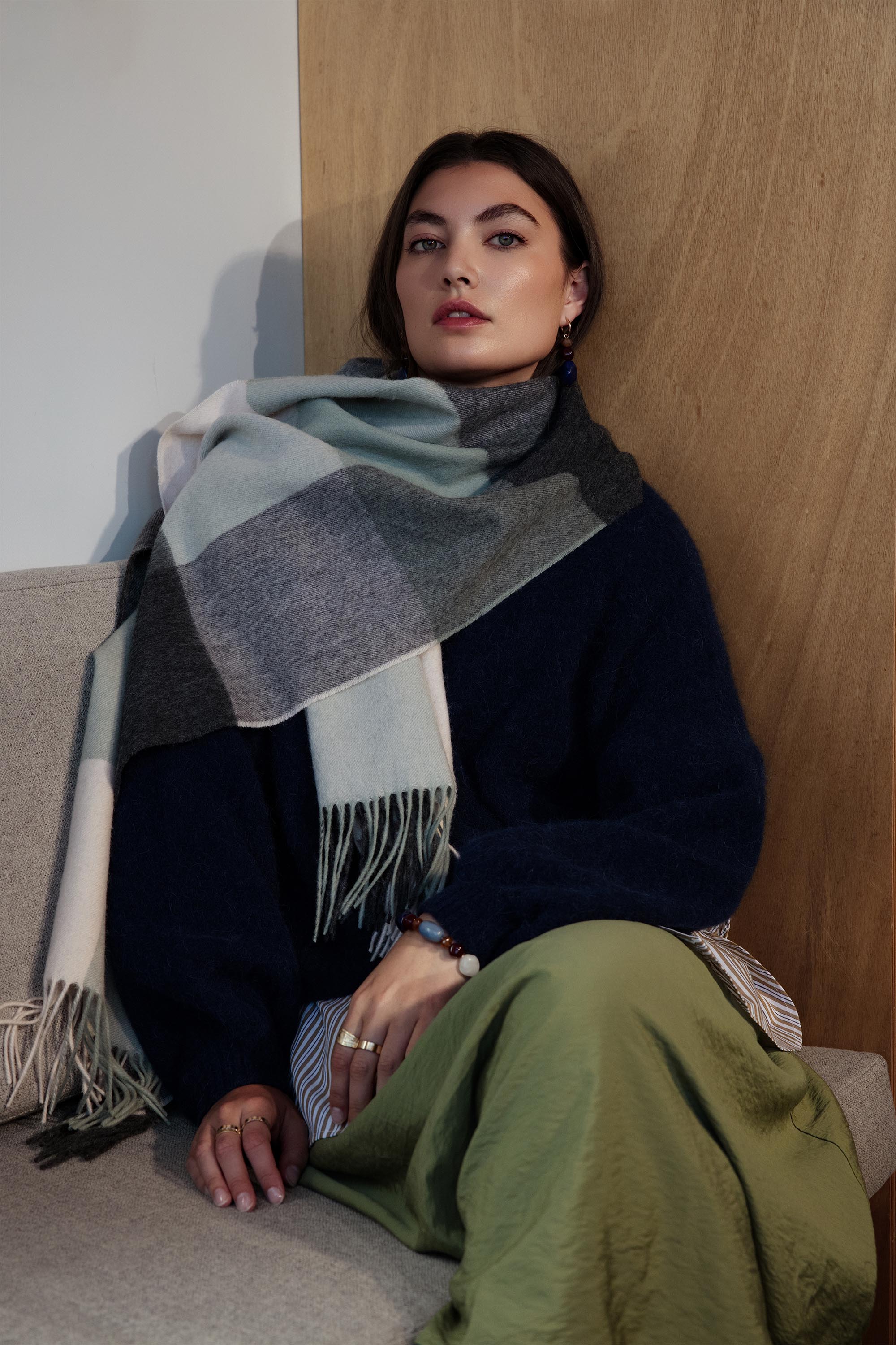 Faith Check Scarf - Image 3