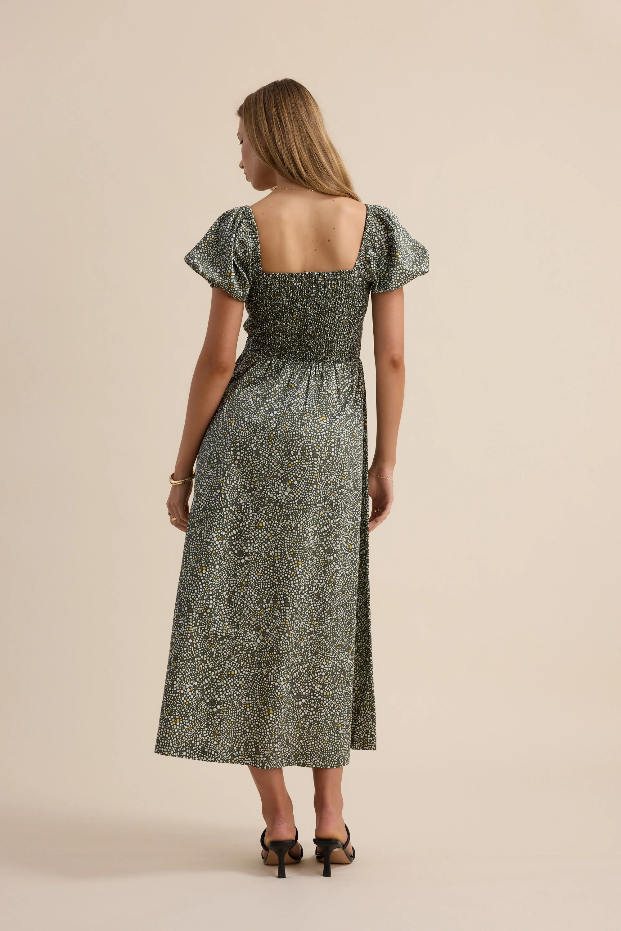 Gabrielle Shirred Bodice Dress - Image 6