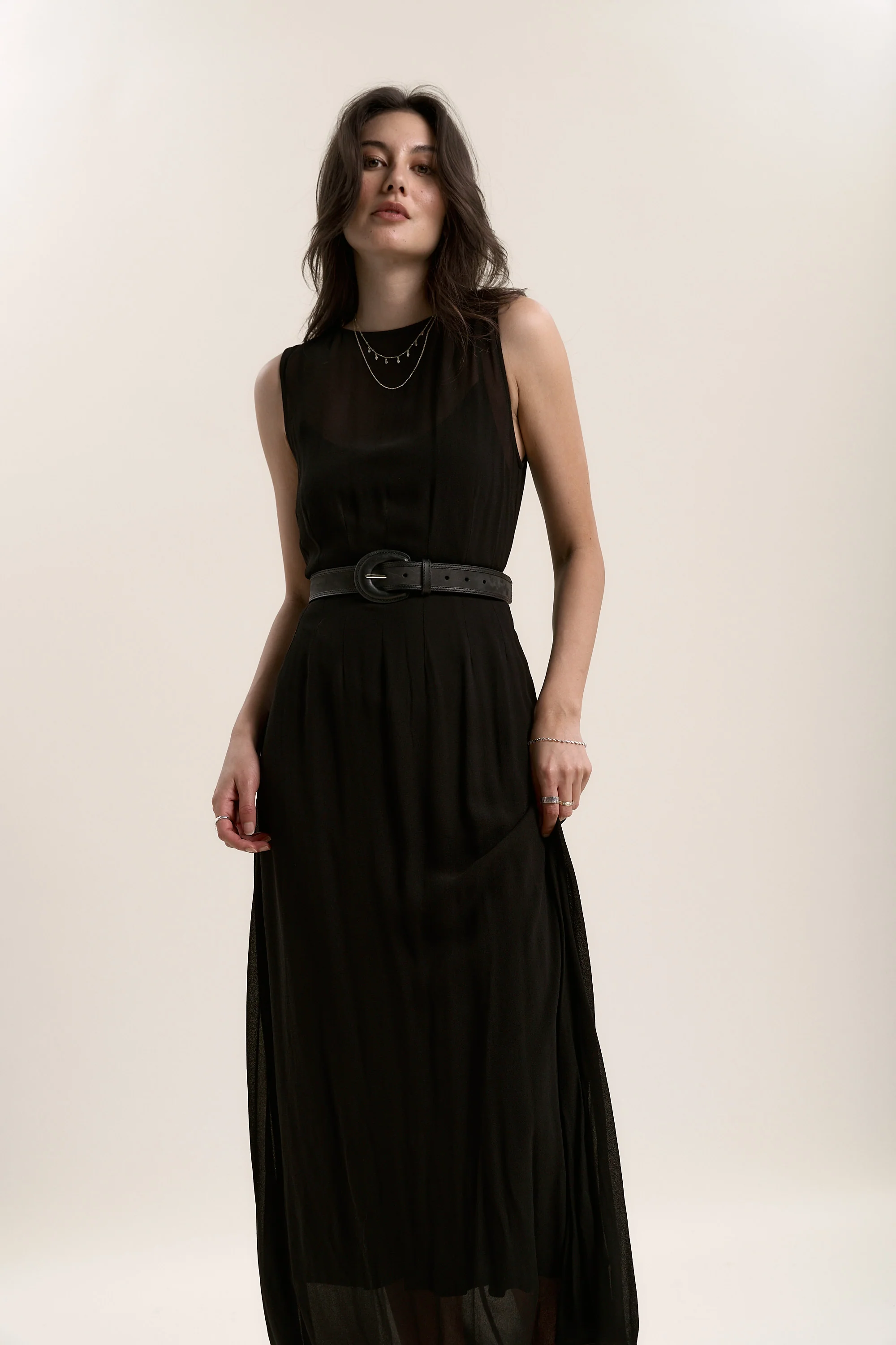 Gina Pleat Detail Dress - Image 2