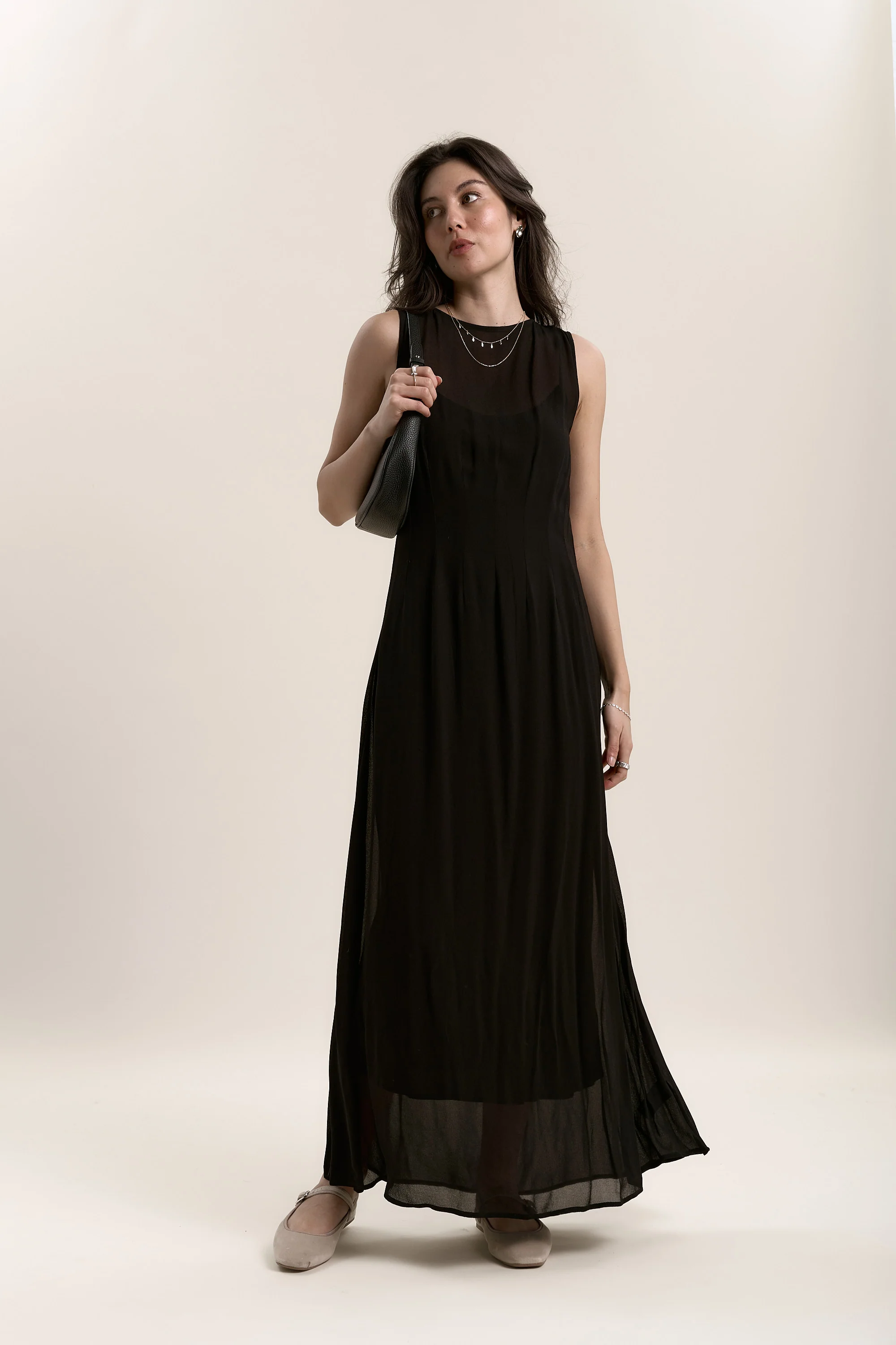 Gina Pleat Detail Dress - Image 4