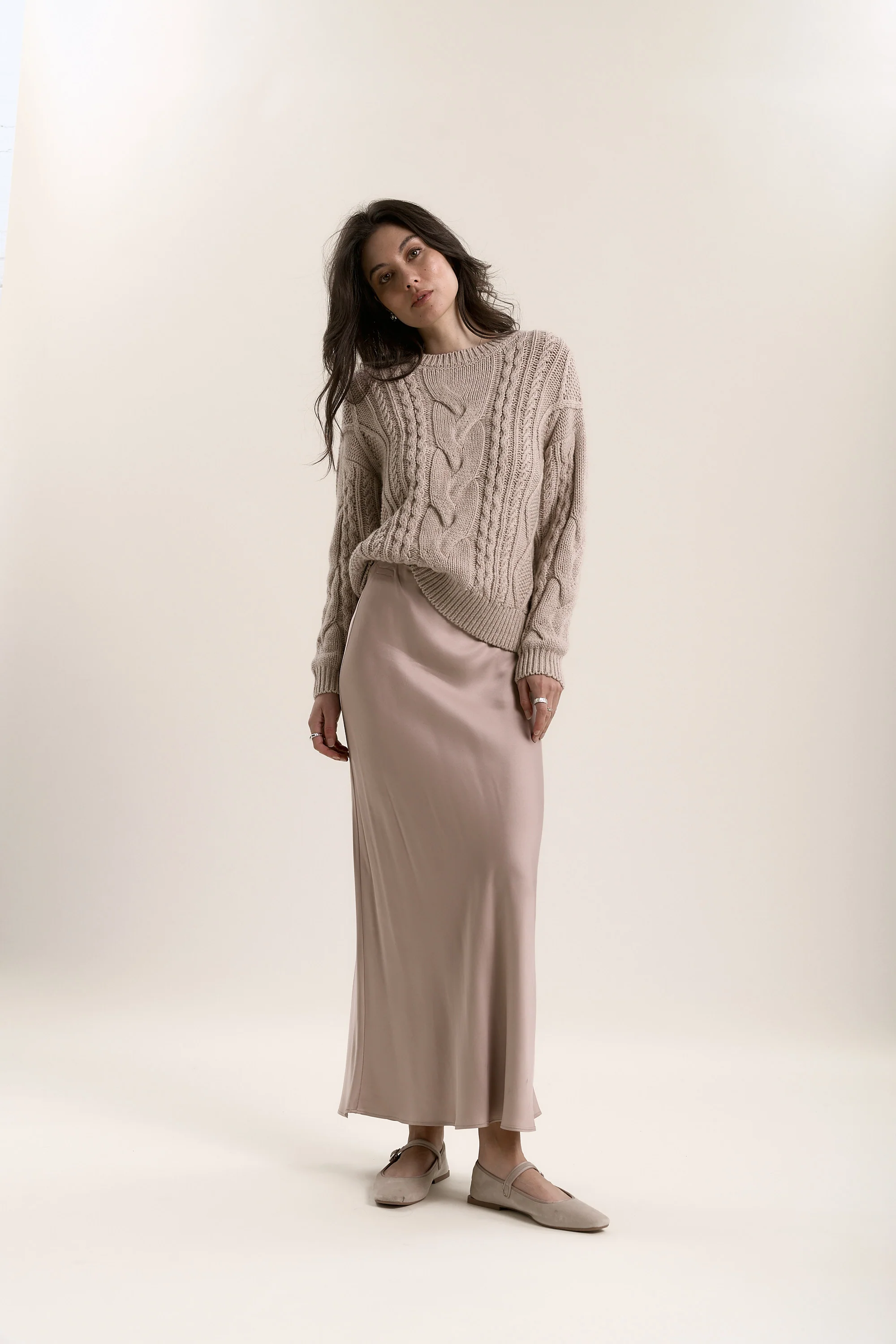 Hannah Cable Knit Sweater - Image 3