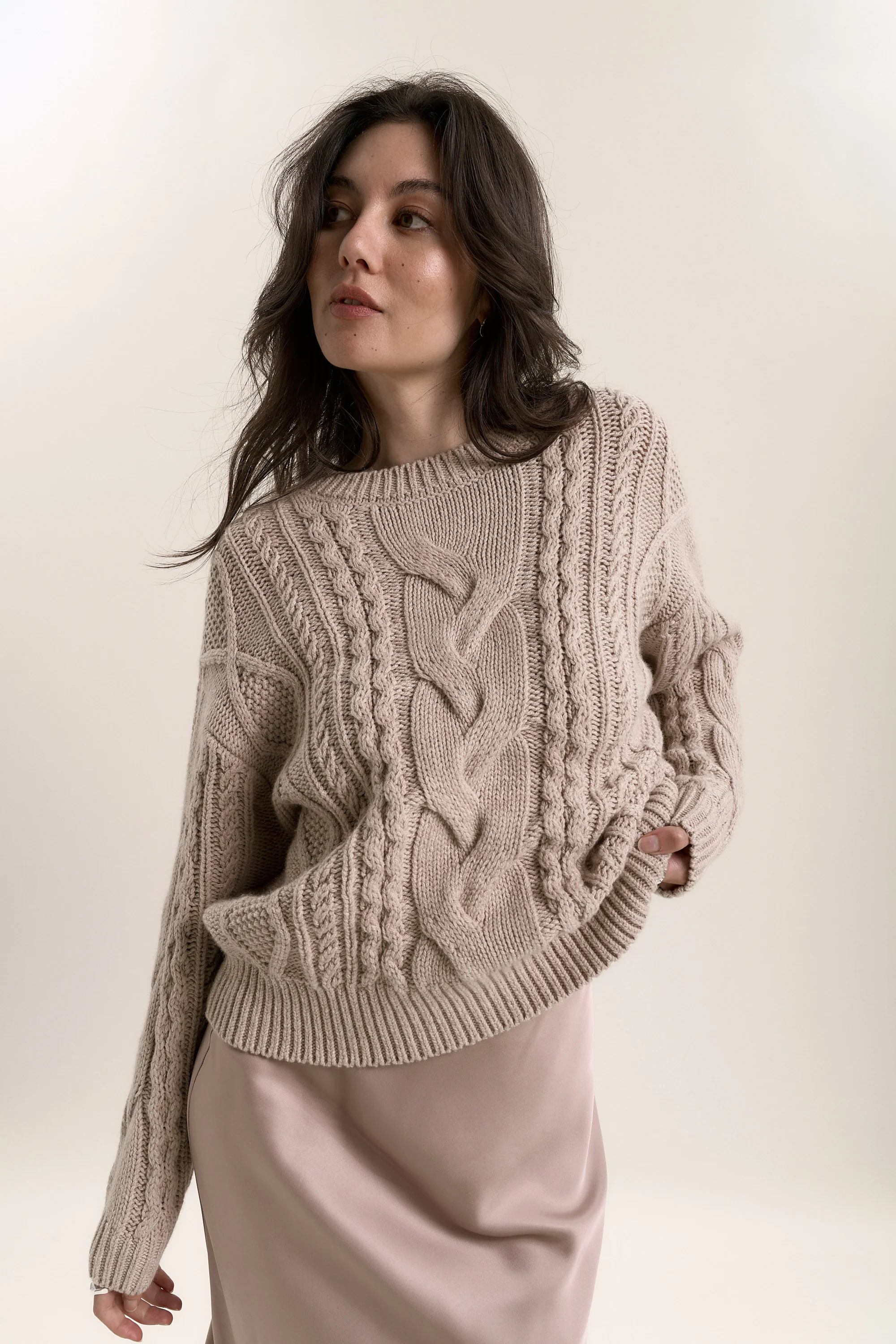 Hannah Cable Knit Sweater - Image 4