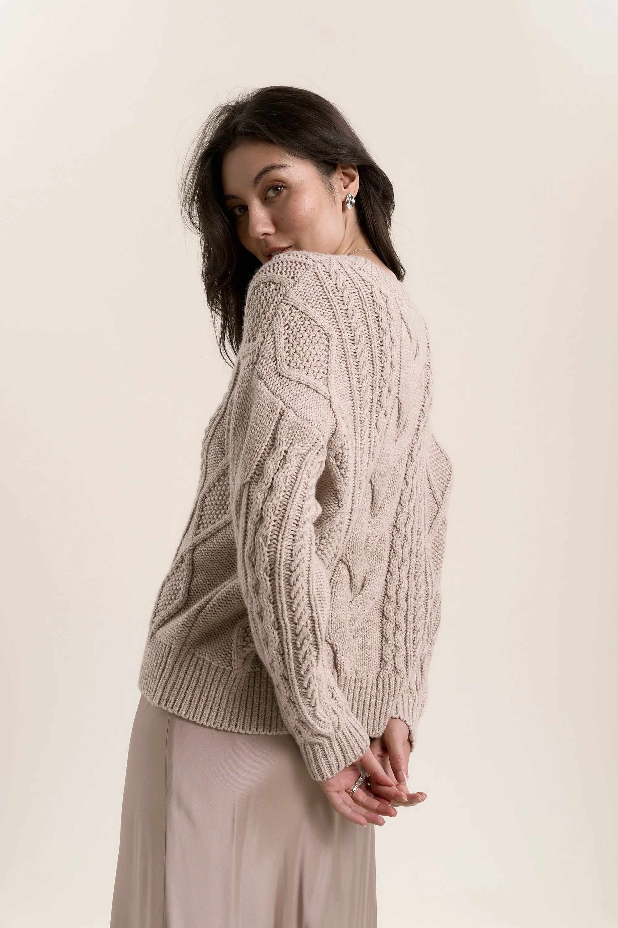 Hannah Cable Knit Sweater - Image 5