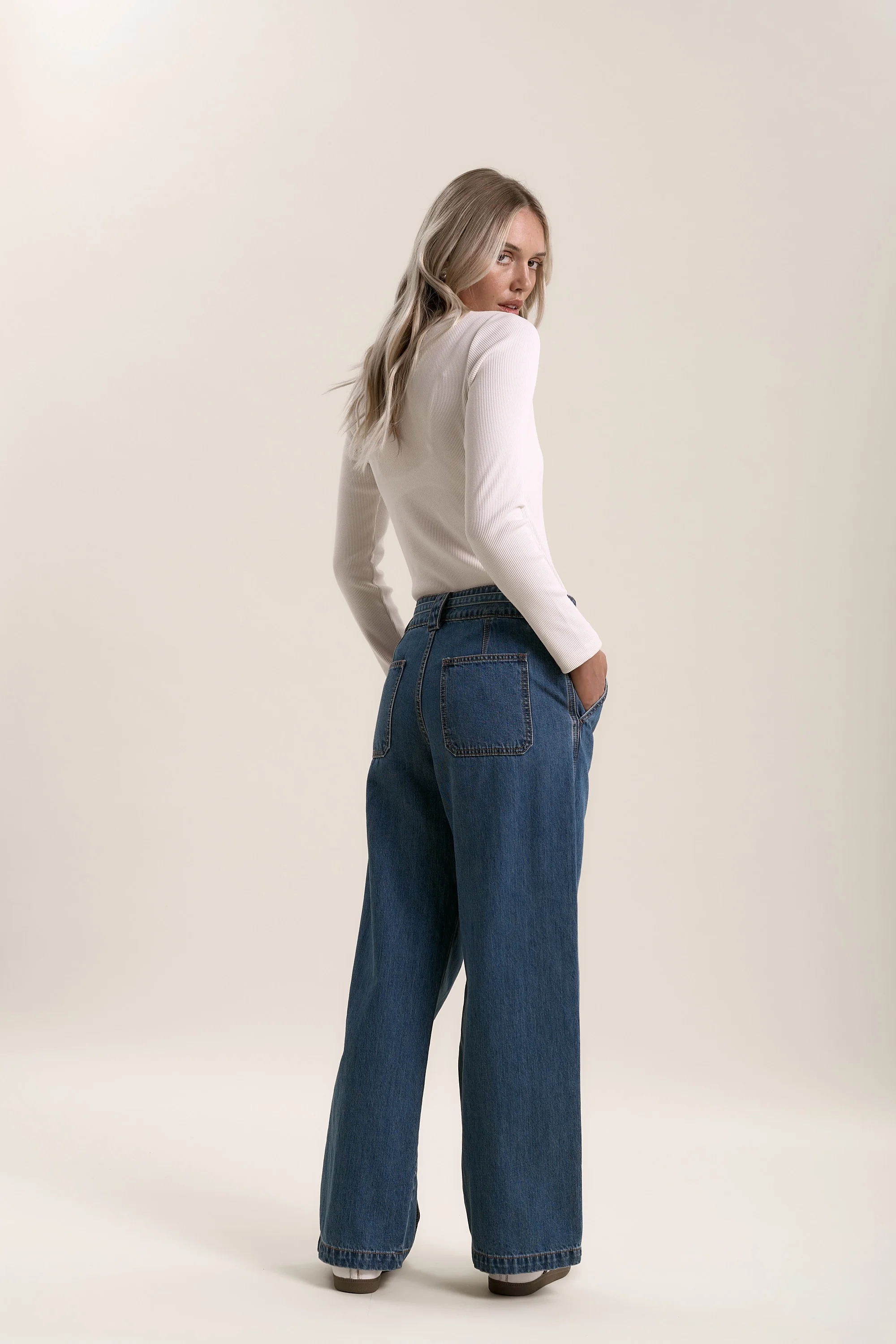 Hannah Tie Waist Jeans - Image 6