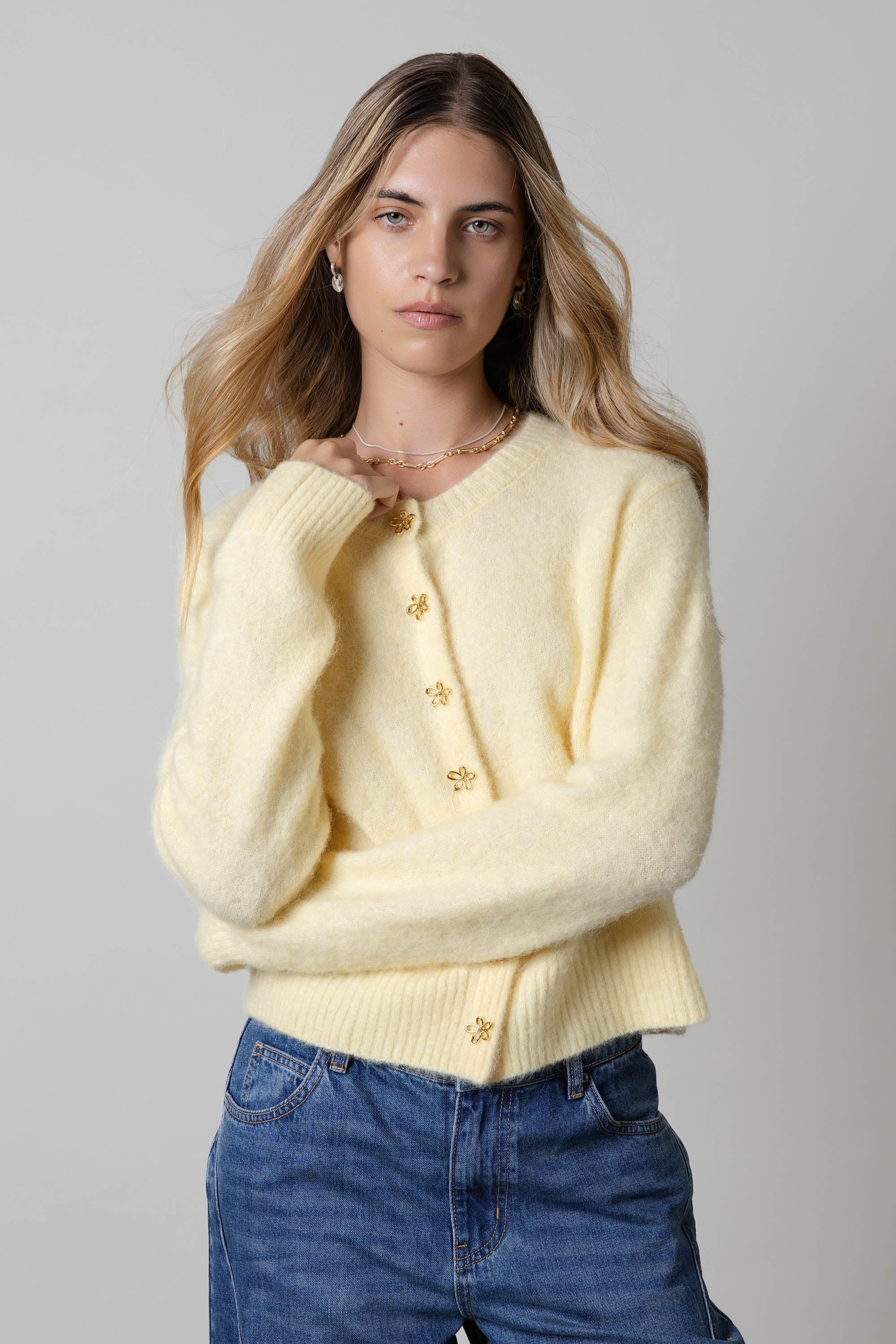 Harper Button Detail Cardigan - Image 4