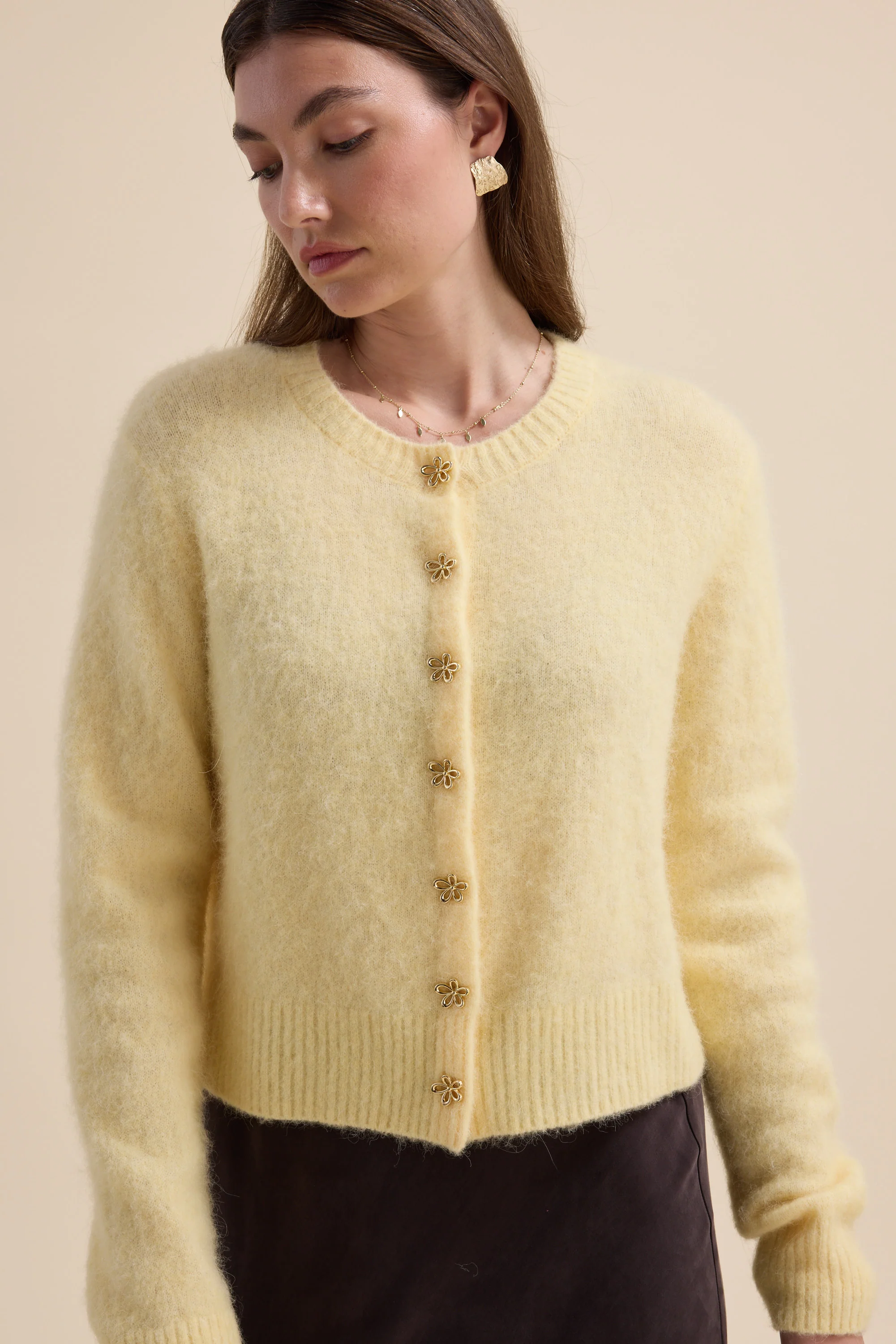Harper Button Detail Cardigan - Image 5