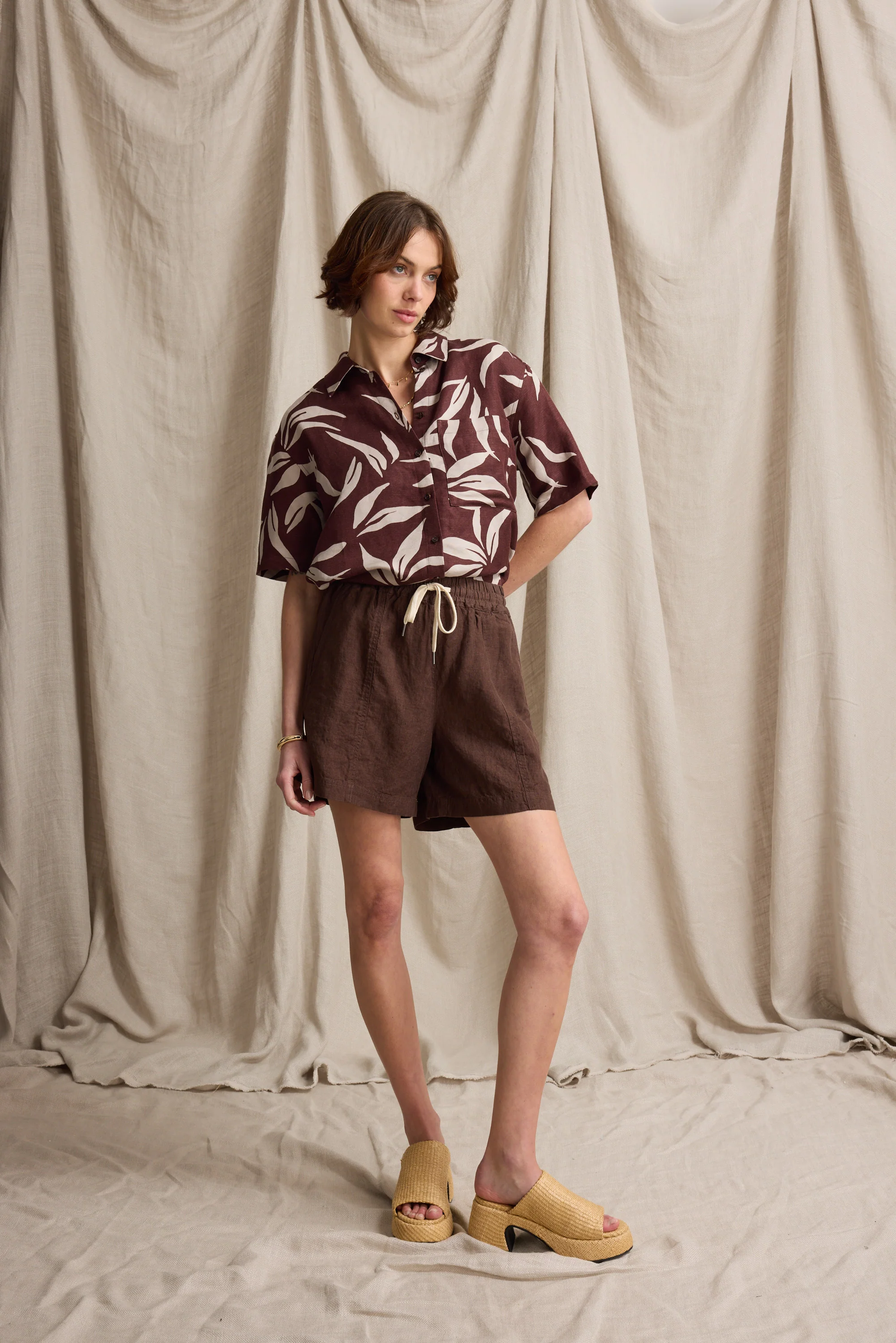 Harper Linen Blend Short Sleeve Shirt - Image 6