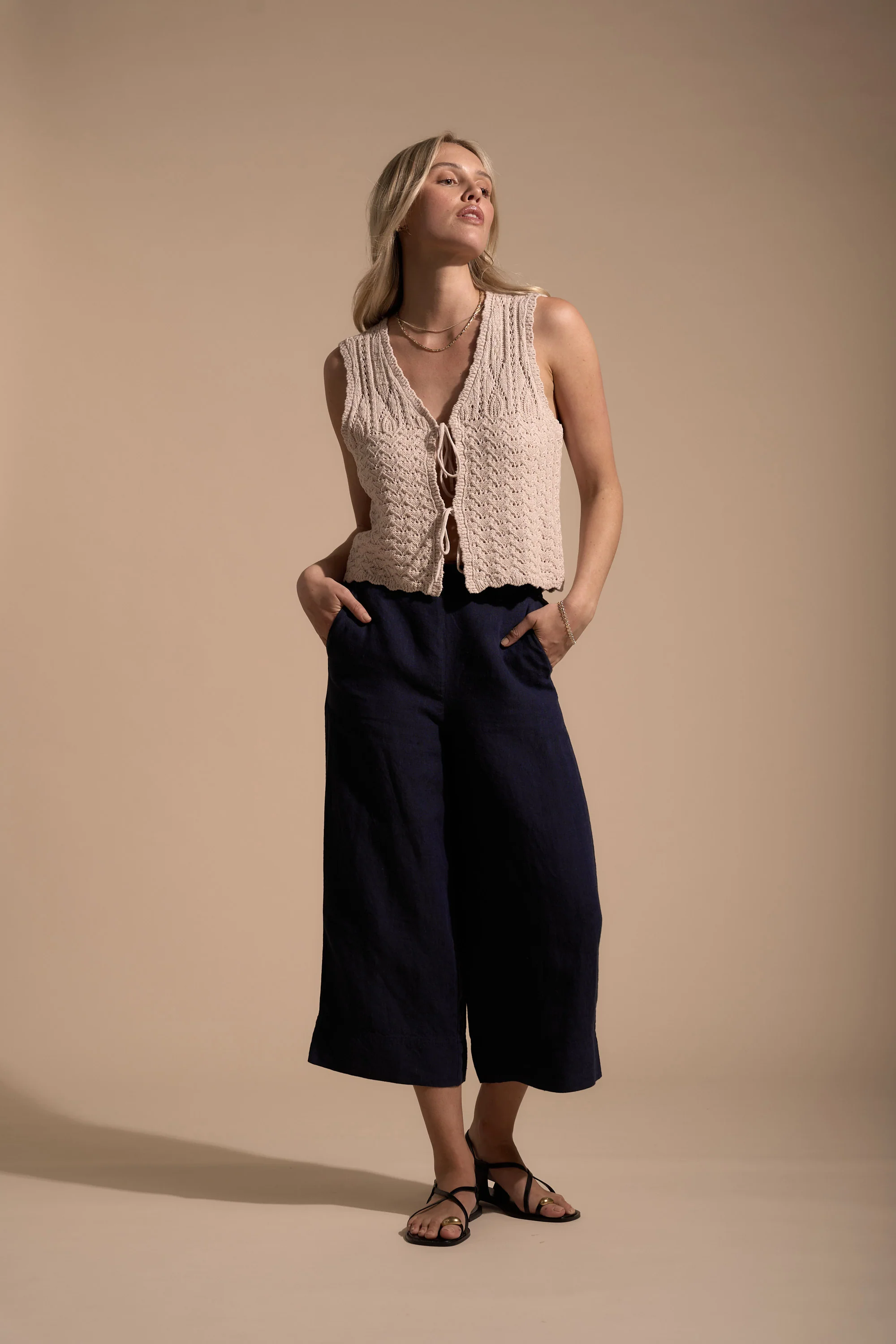 High Tide Linen Crop - Image 3
